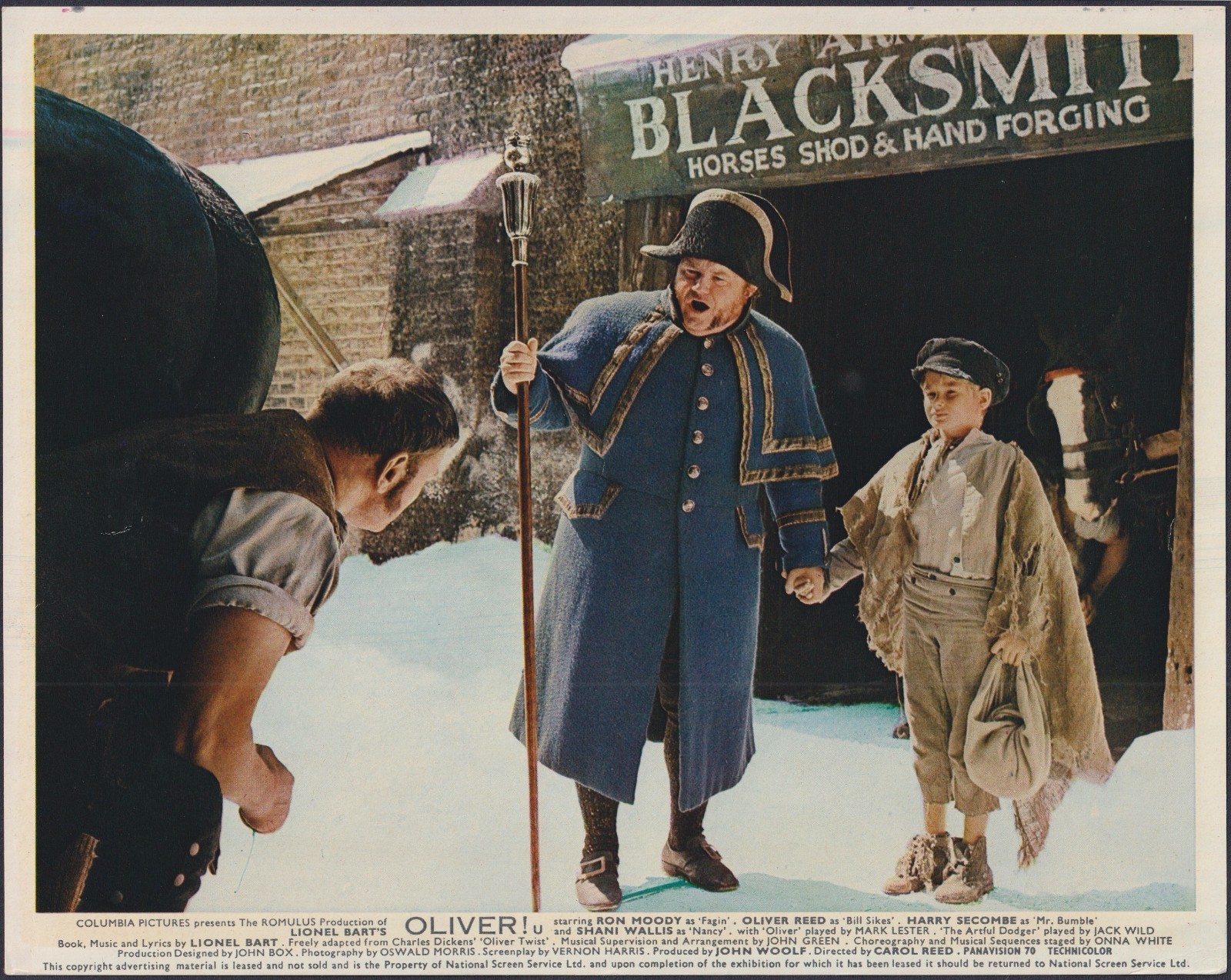 Oliver! 8x ORIGINAL UK FOH Lobby Cards Ron Moody Mark Lester Carol Reed 1968