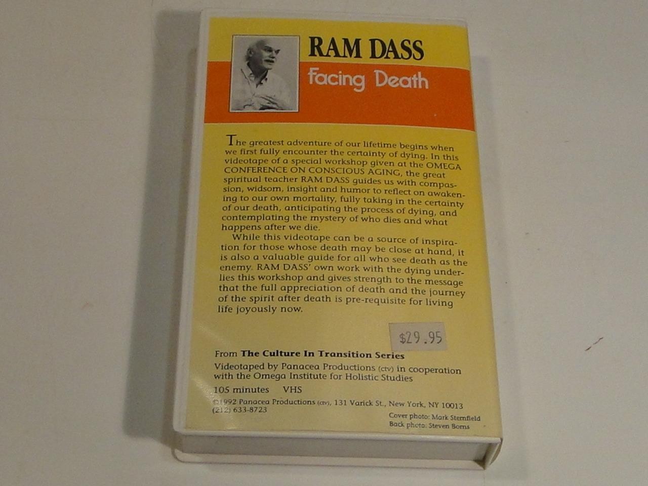 RAM DASS – “FACING DEATH” (VHS 105MIN. 1992) OMEGA INSTITUTE