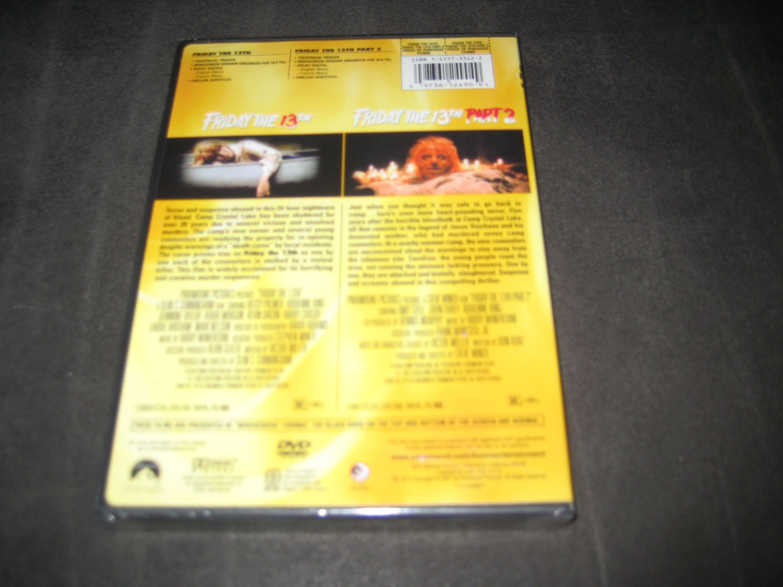 FRIDAY THE 13TH (1980) / FRIDAY THE 13TH PART 2 (1981) (DVD) BRAND NEW – R – WS