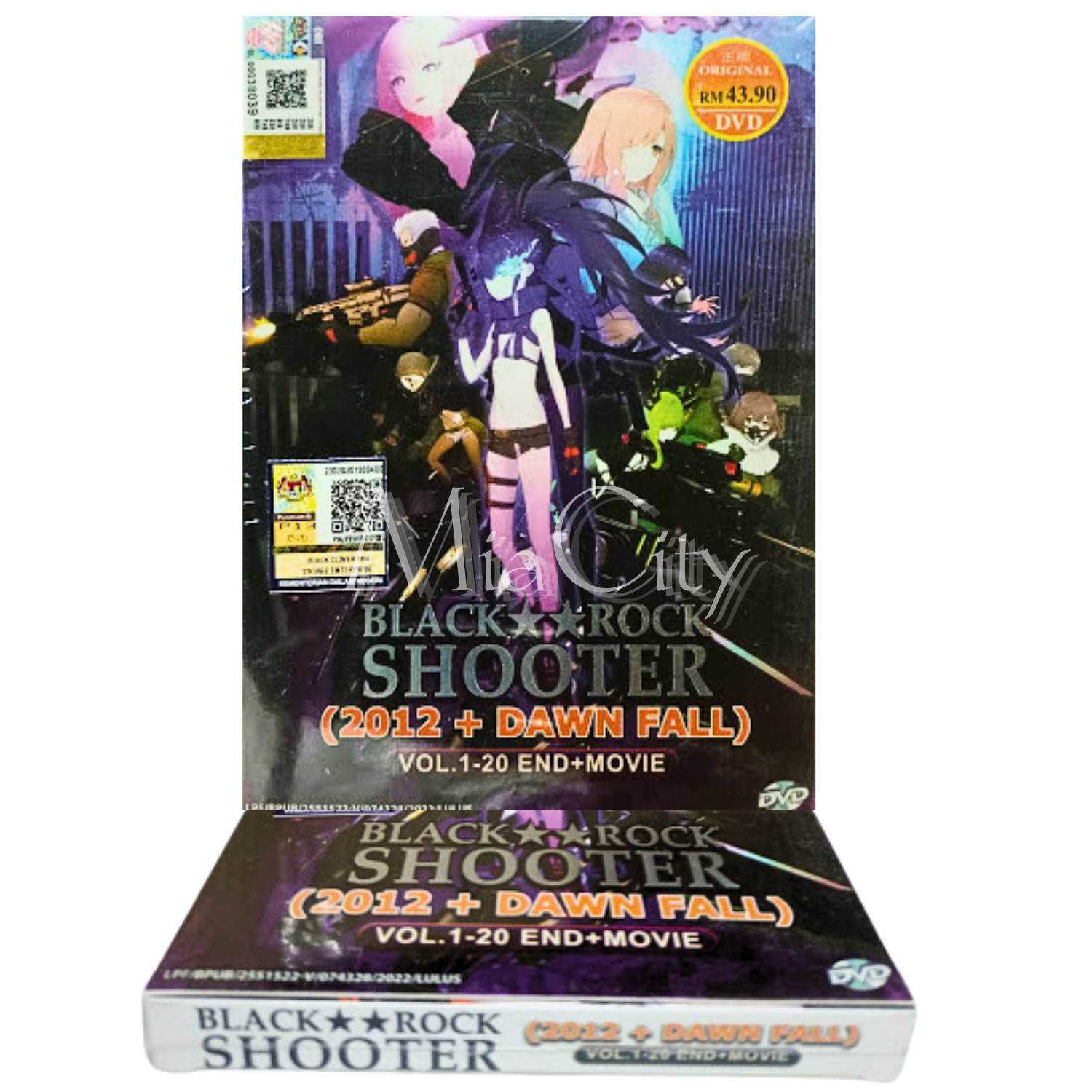 DVD Black Rock Shooter (2012+Dawn Fall) Vol 1-20END+Movie English Sub All Region
