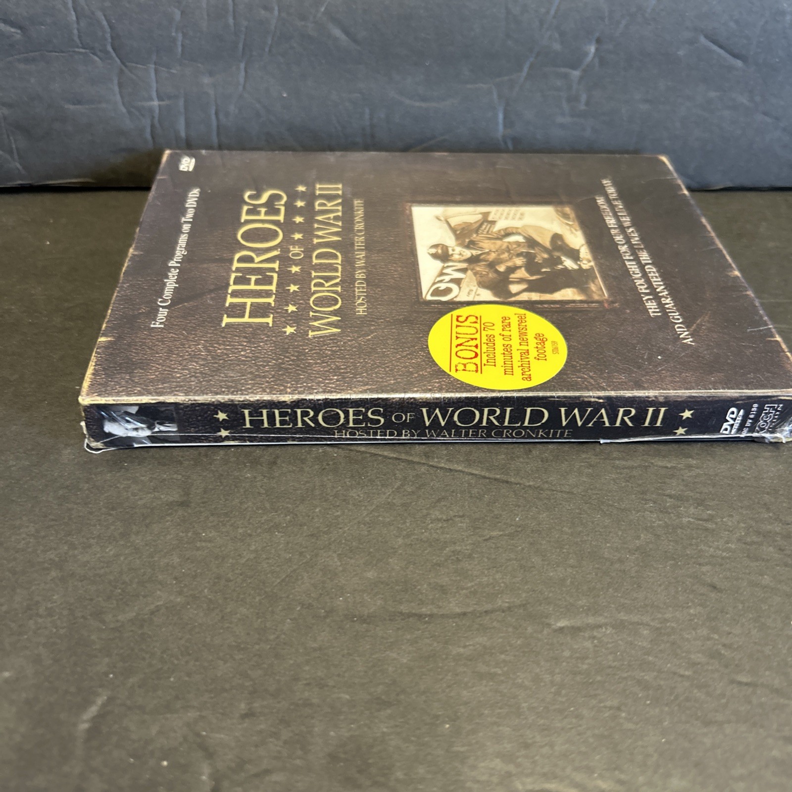 Heroes Of World War II(DVD)(2-Disk Set)New Sealed Walter Cronkite Host