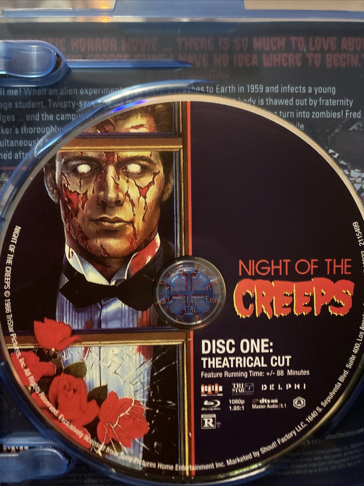 Night of the Creeps (Collector’s Edition) (2-Disc Blu-ray, 1986) w/ Slip