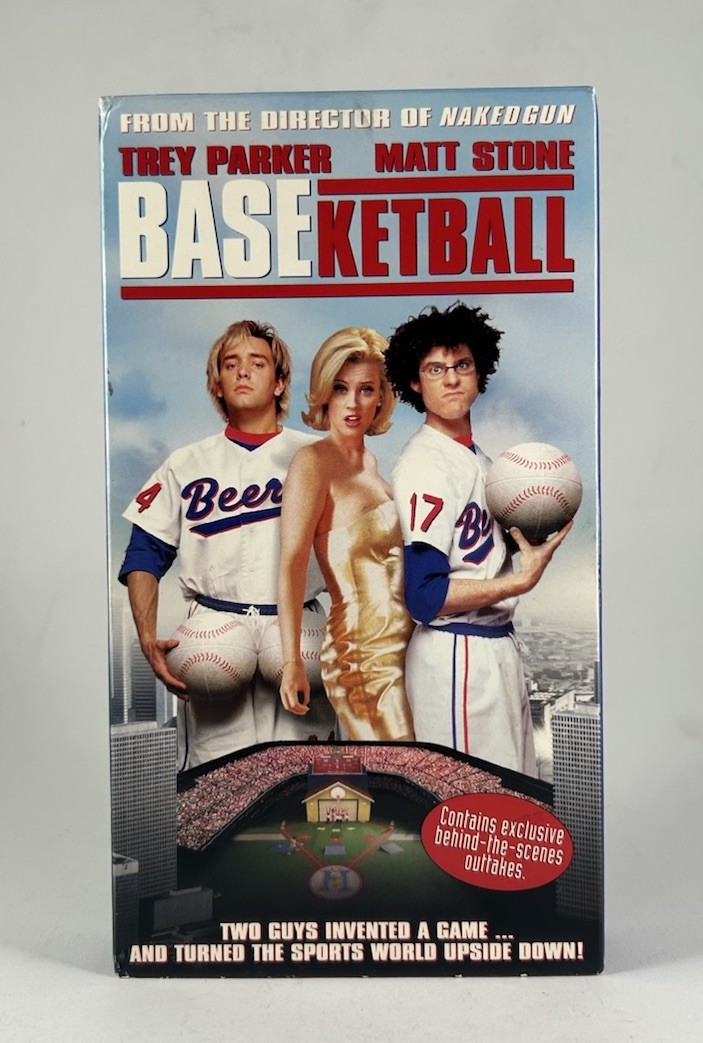 BASEketball (VHS, 1998) Trey Parker, Matt Stone, Includes BTS & Outtakes RARE