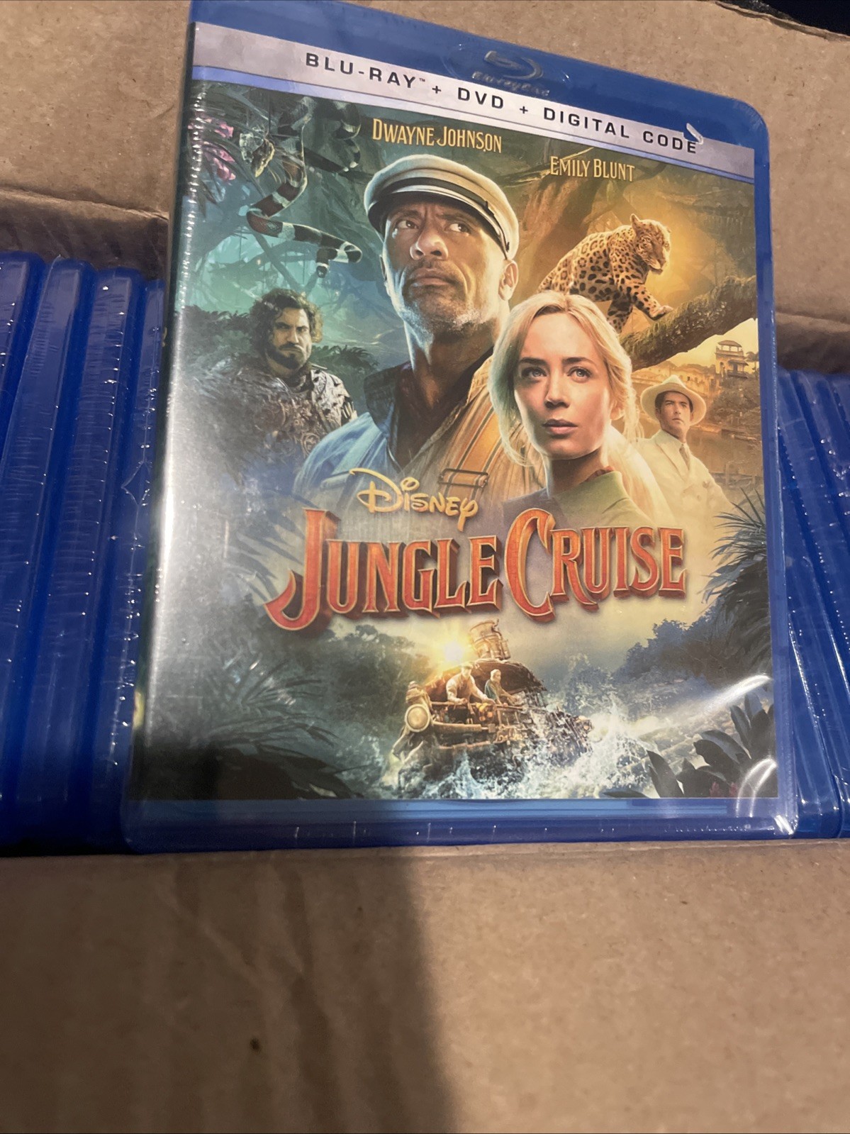Jungle Cruise (Blu-ray + DVD, 2021) 30 Count Case NEW SEALED