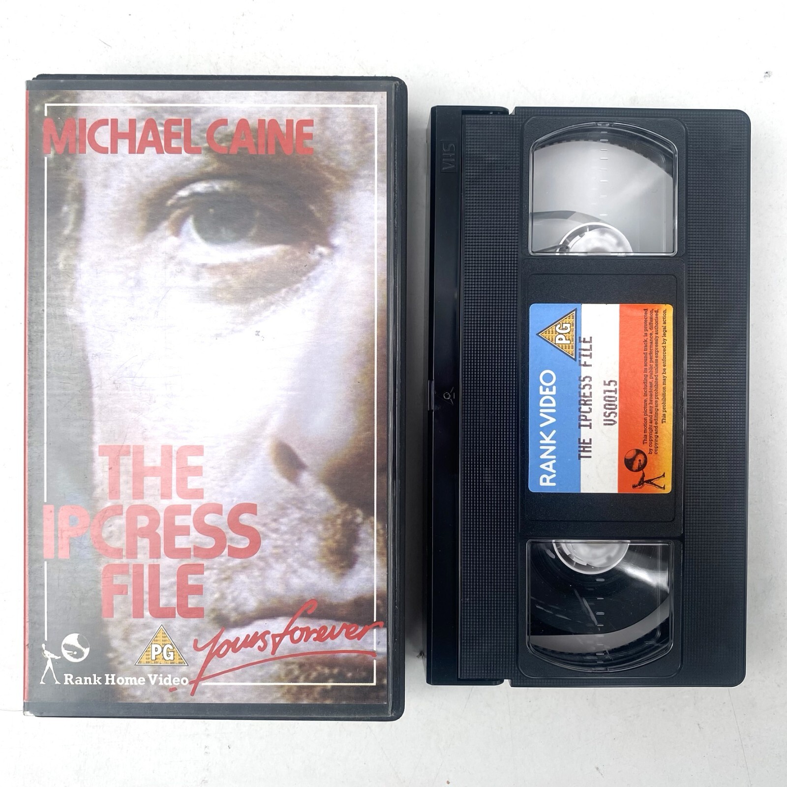 THE IPCRESS FILE (Small Box RANK VHS Video) MICHAEL CAINE Classic British