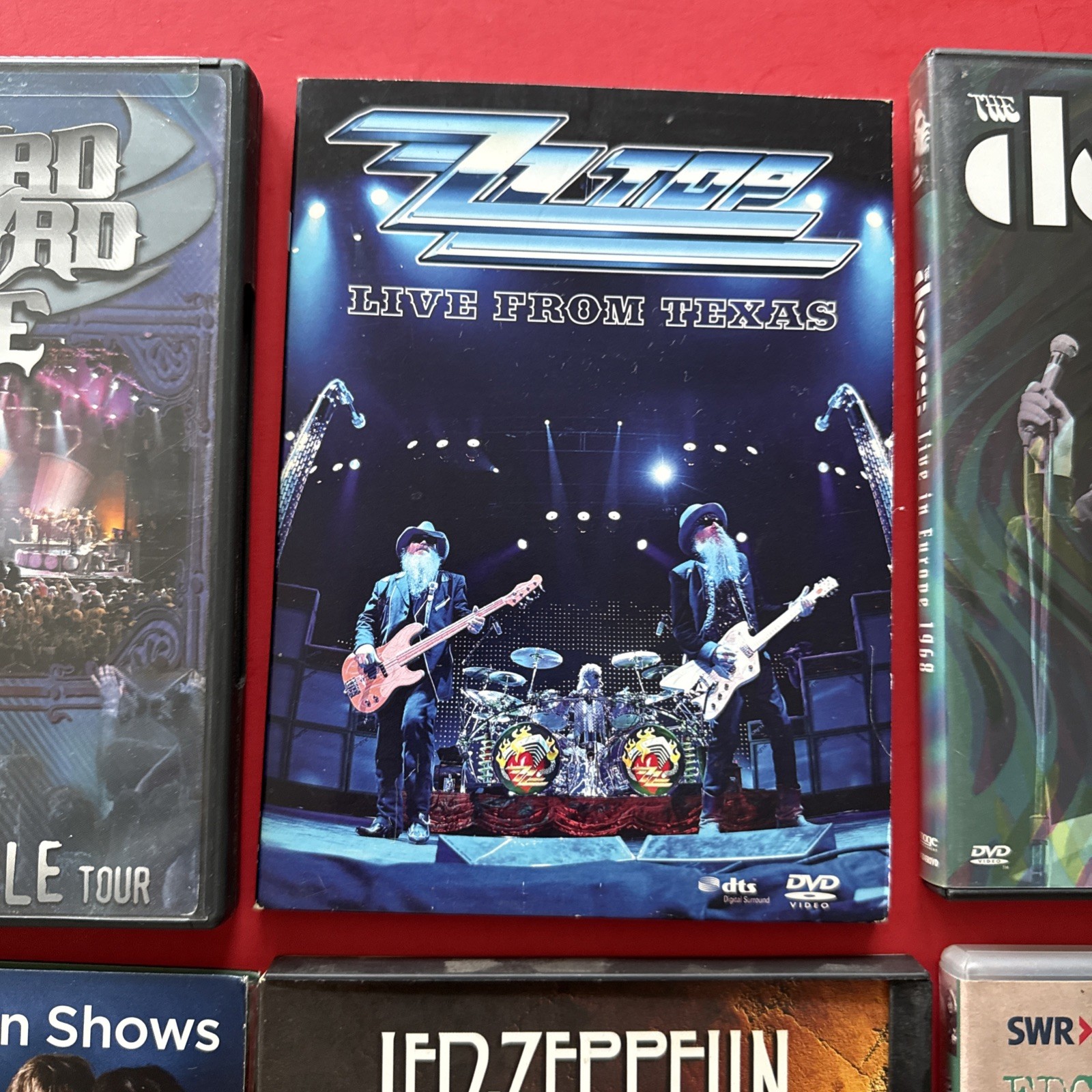 6 DVD Rock Music Lot: The Doors ZZ Top LED Zeppelin Lynyrd Skynyrd Concerts