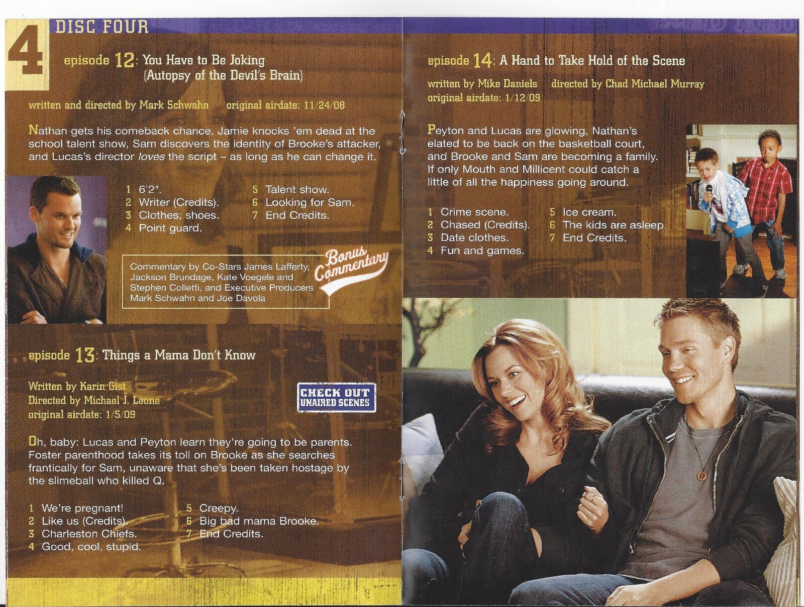 One Tree Hill Sixth Season 6 Episode Guide From DVD Set Great Shape!