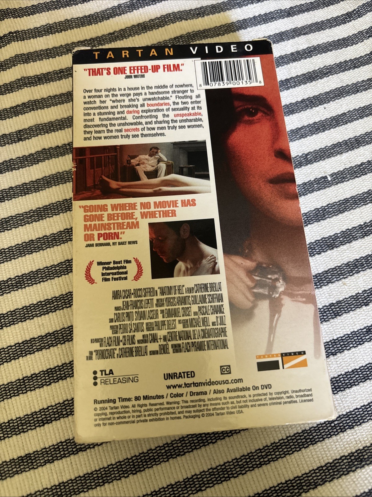 Anatomy of Hell (VHS, 2004) – (New French Extremity) RARE TARTAN VIDEO VHS LGBTQ