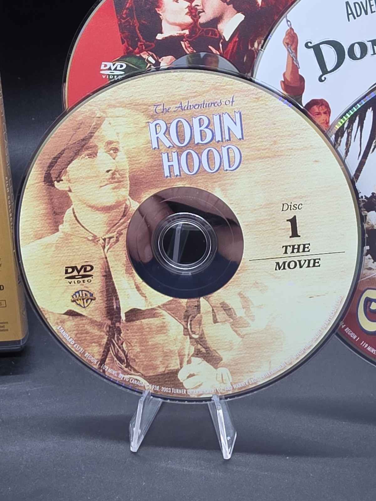 TCM Greatest Classic Films Legends Errol Flynn (4 DVD Set) Don Juan Robin Hood+