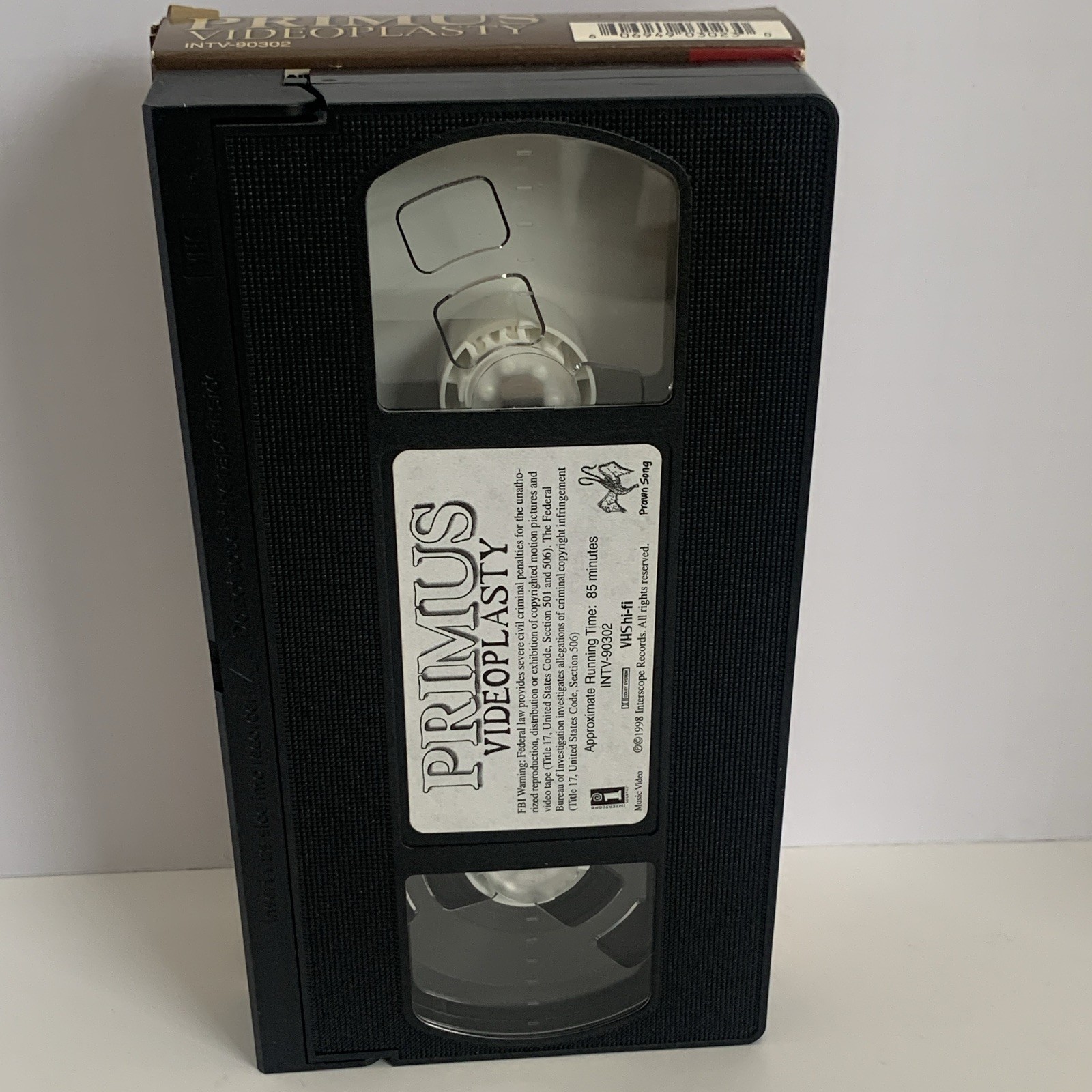 Primus Videoplasty VHS Tape w/ Box 1998 NTSC Promo Interscope Records