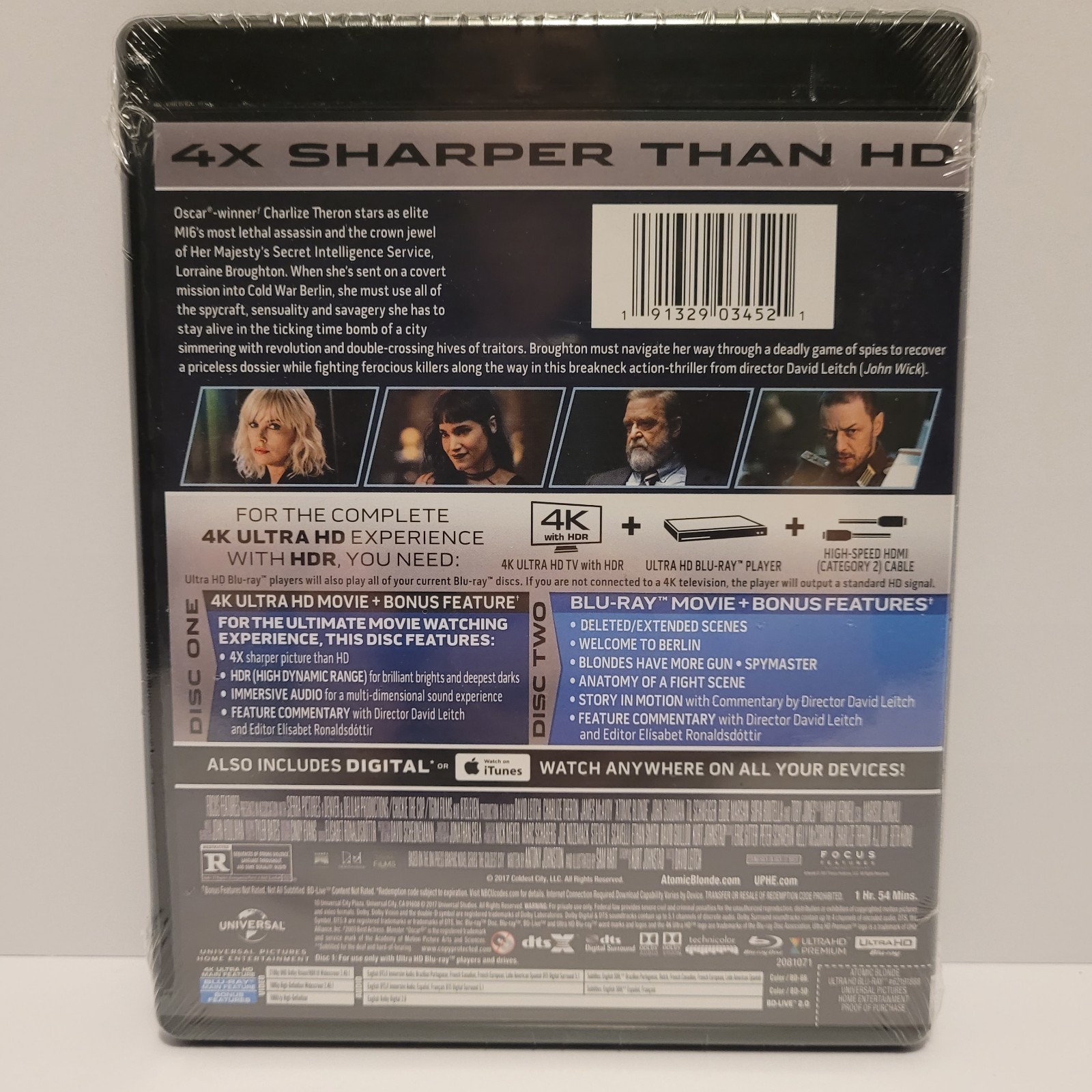 Atomic Blonde 4K Ultra HD NEW Sealed