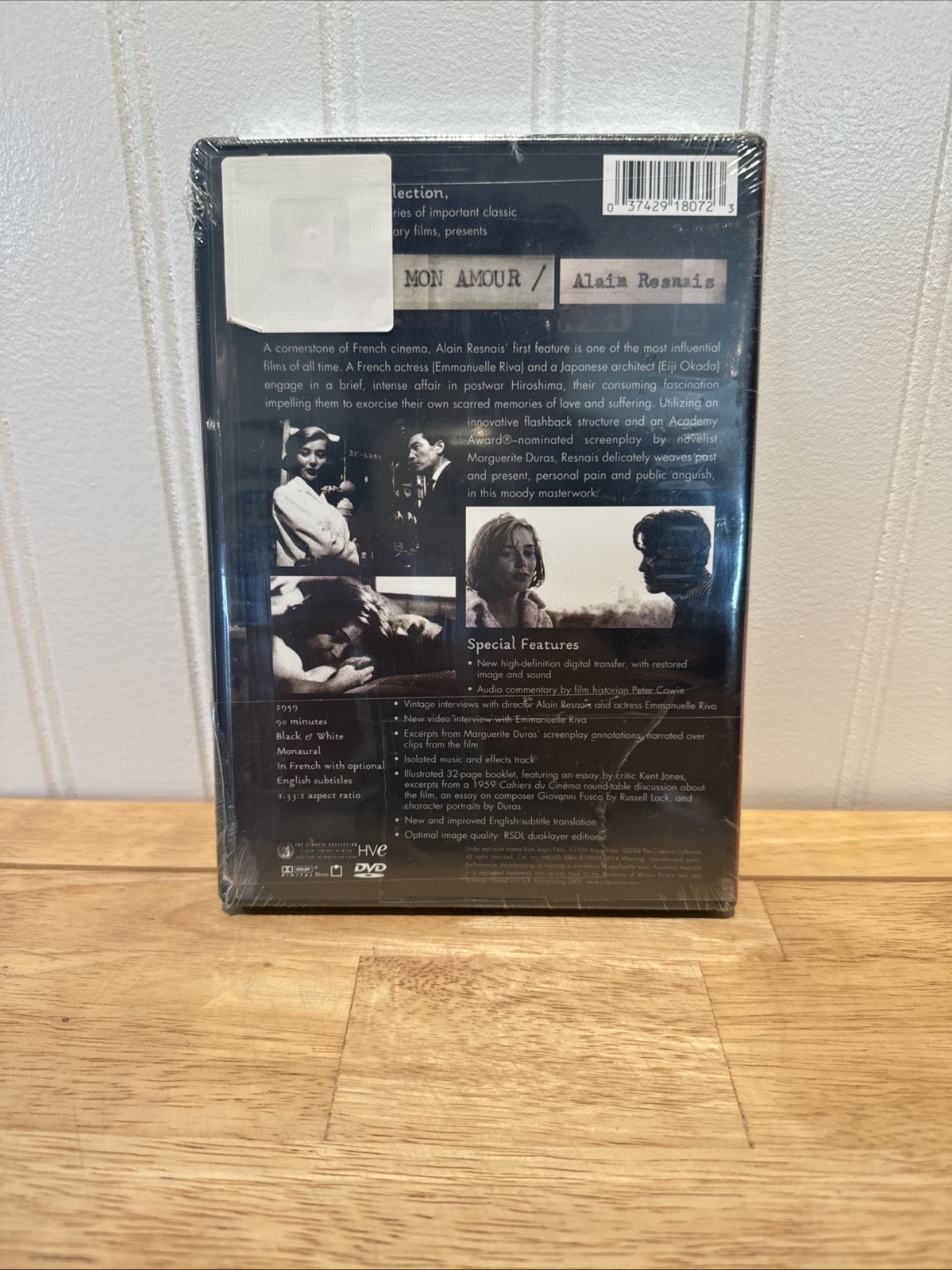 Hiroshima Mon Amour Criterion Collection DVD 2003 Alain Resnais NEW Sealed