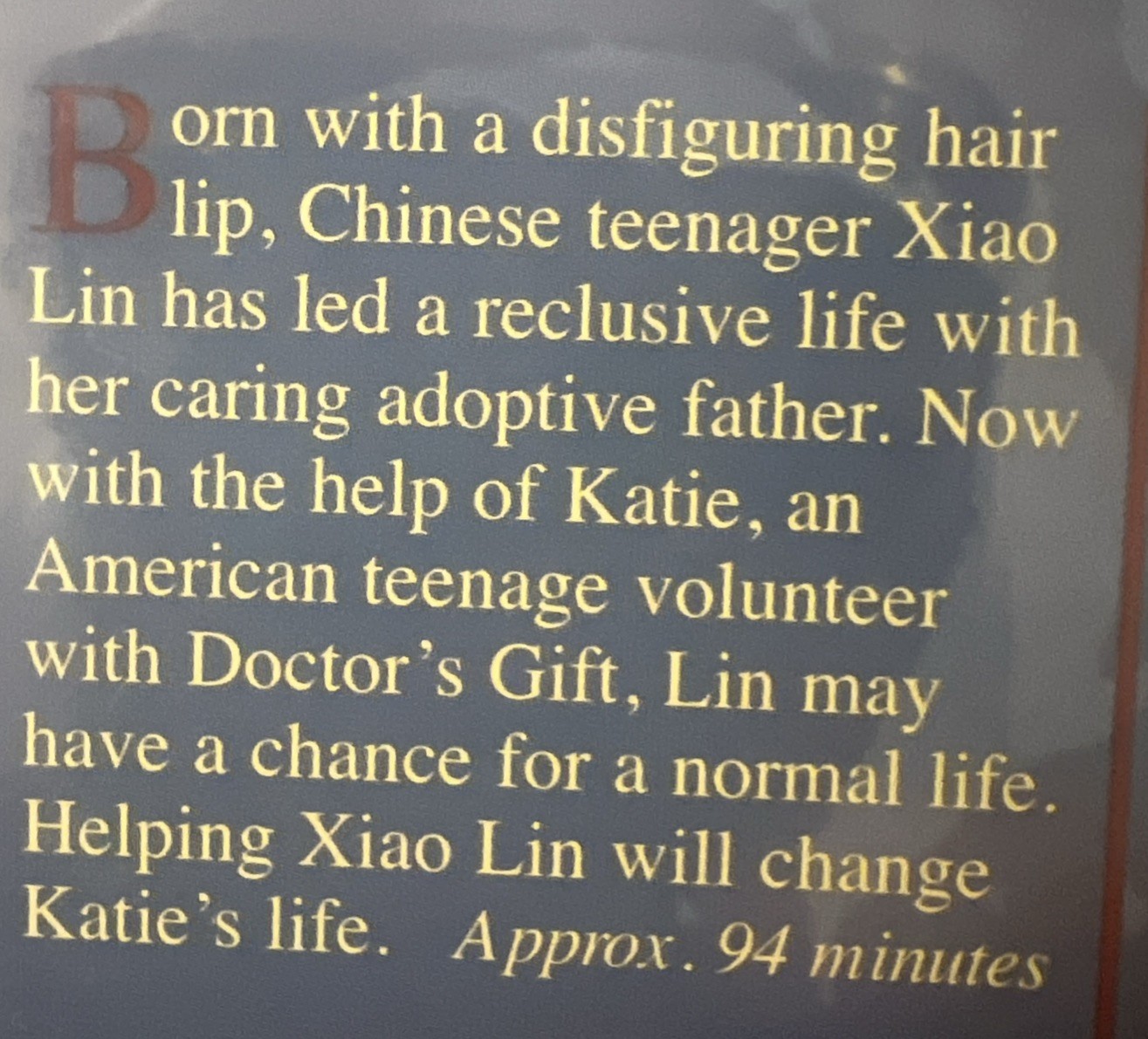 ‘Smile’ (DVD 2007) Feature Films For Families: Mika Boorem, Cheri Oteri Xiao Lin