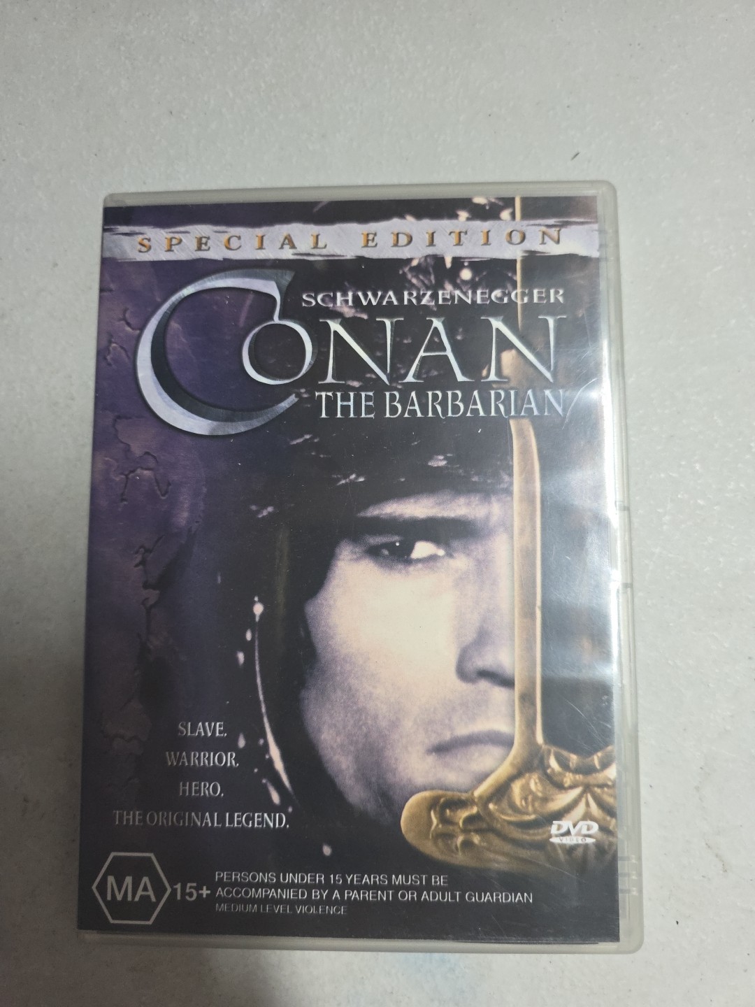 Conan The Barbarian (DVD) Arnold Schwarzenegger Region 4 Pal