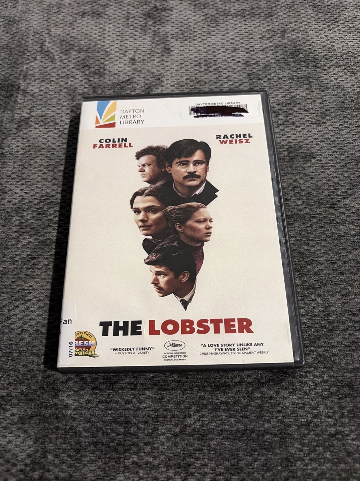 The Lobster (DVD, 2015) Colin Farrell Yorgos Lanthimos Ex-library