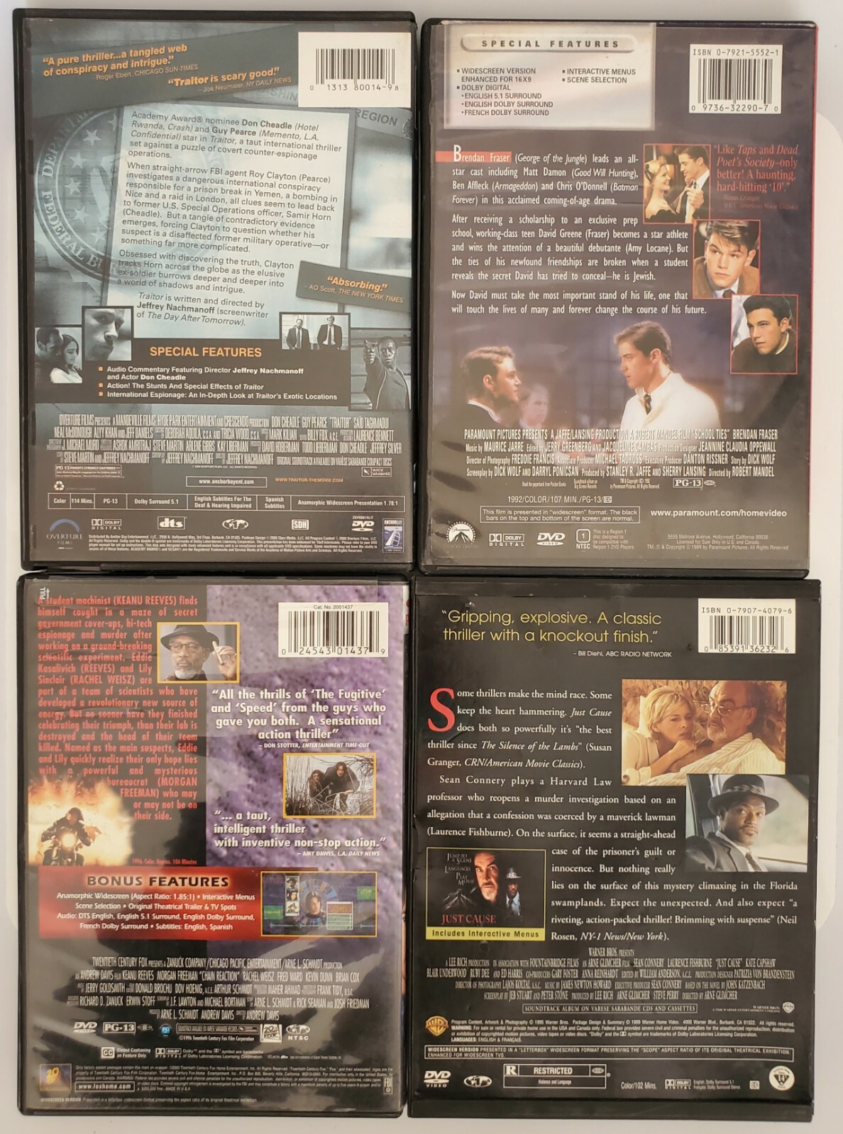 Lot of 14 DVD Movies MixGenres Grab Torino The Lake House Edward Scissor Hands +