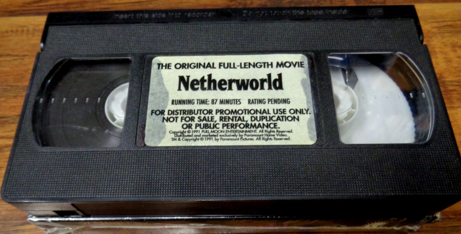NETHERWORLD (1992) PROMO VHS TESTED VGC HORROR (PARAMOUNT/FULL MOON)
