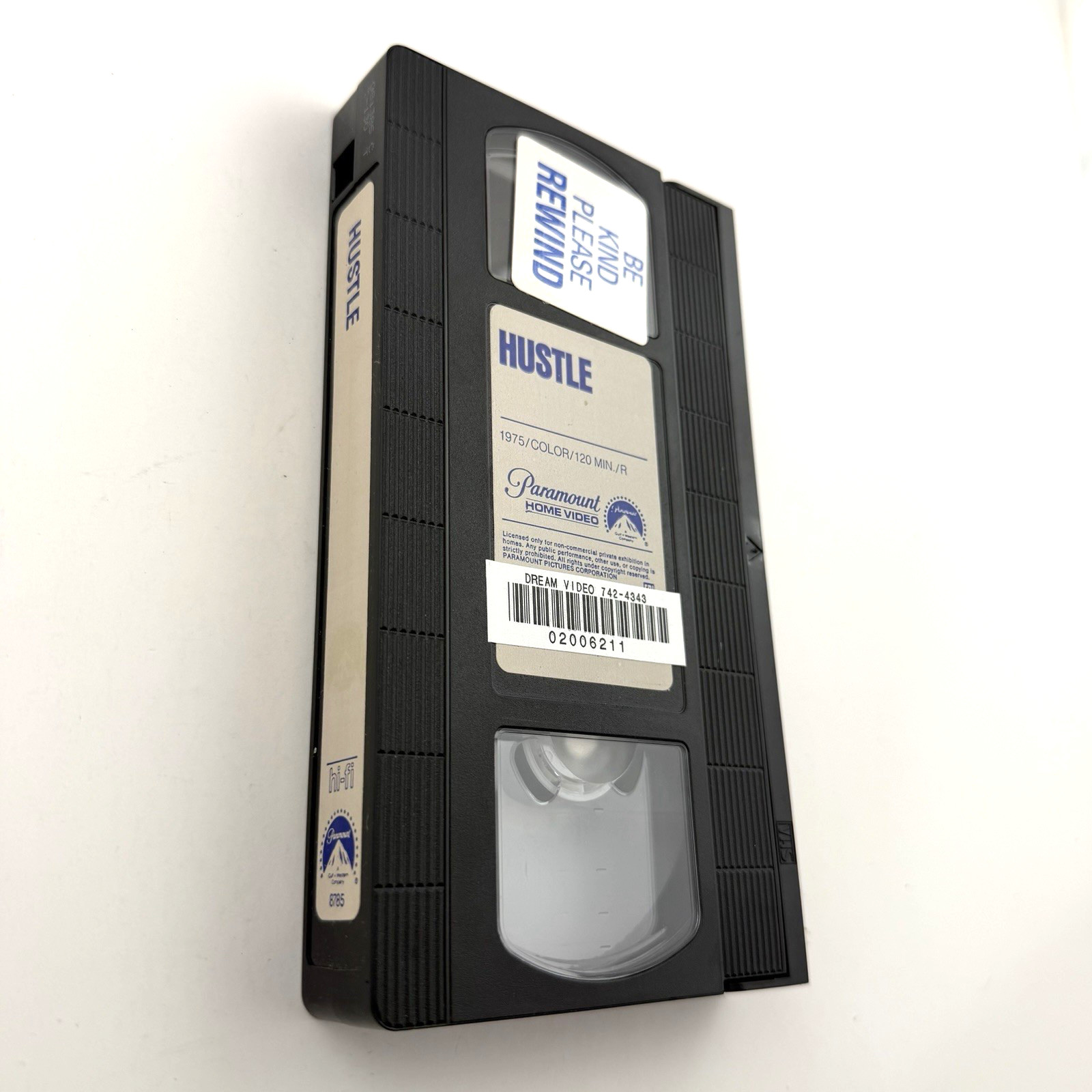 HUSTLE VHS Paramount Home Video Burt Reynolds Catherine Deneuve Thriller
