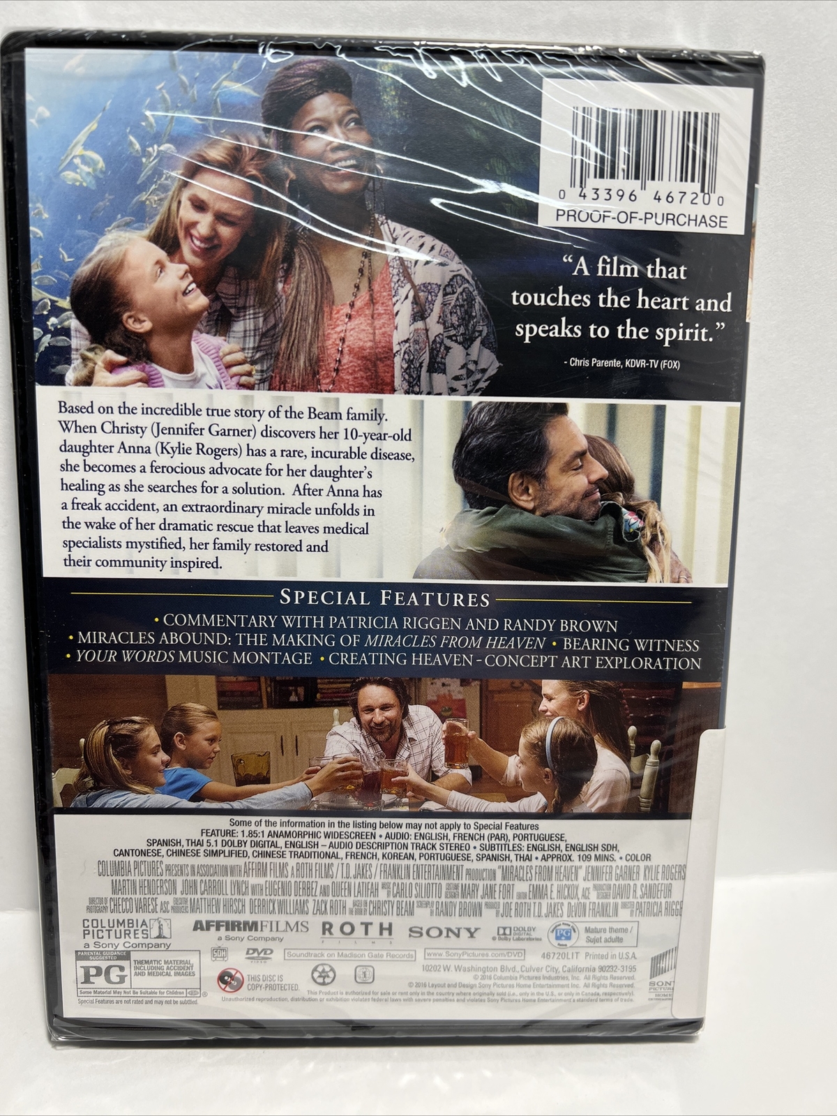 Miracles From Heaven (DVD, 2016)