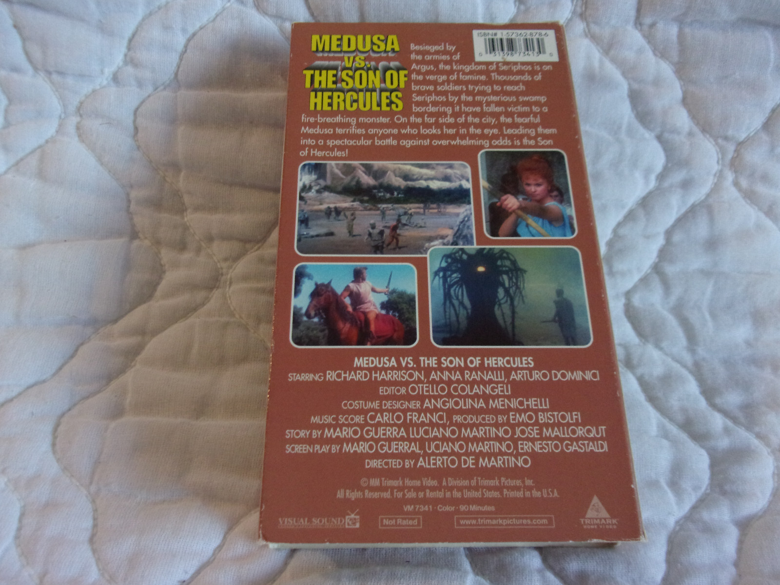 MEDUSA VS SON OF HERCULES VHS PERSEUS THE INVINCIBLE RICHARD HARRISON ACTION