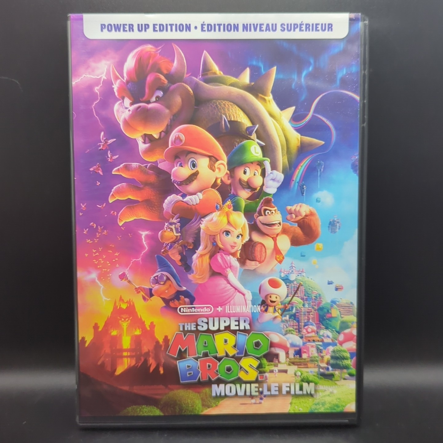 The Super Mario Bros. Movie – Power Up Edition (DVD, 2023) w/Slipcover Mint Disc