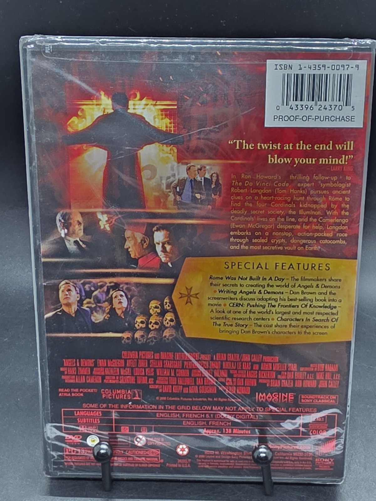Angels & Demons (DVD Widescreen) NEW Sealed Tom Hanks Ewan McGregor