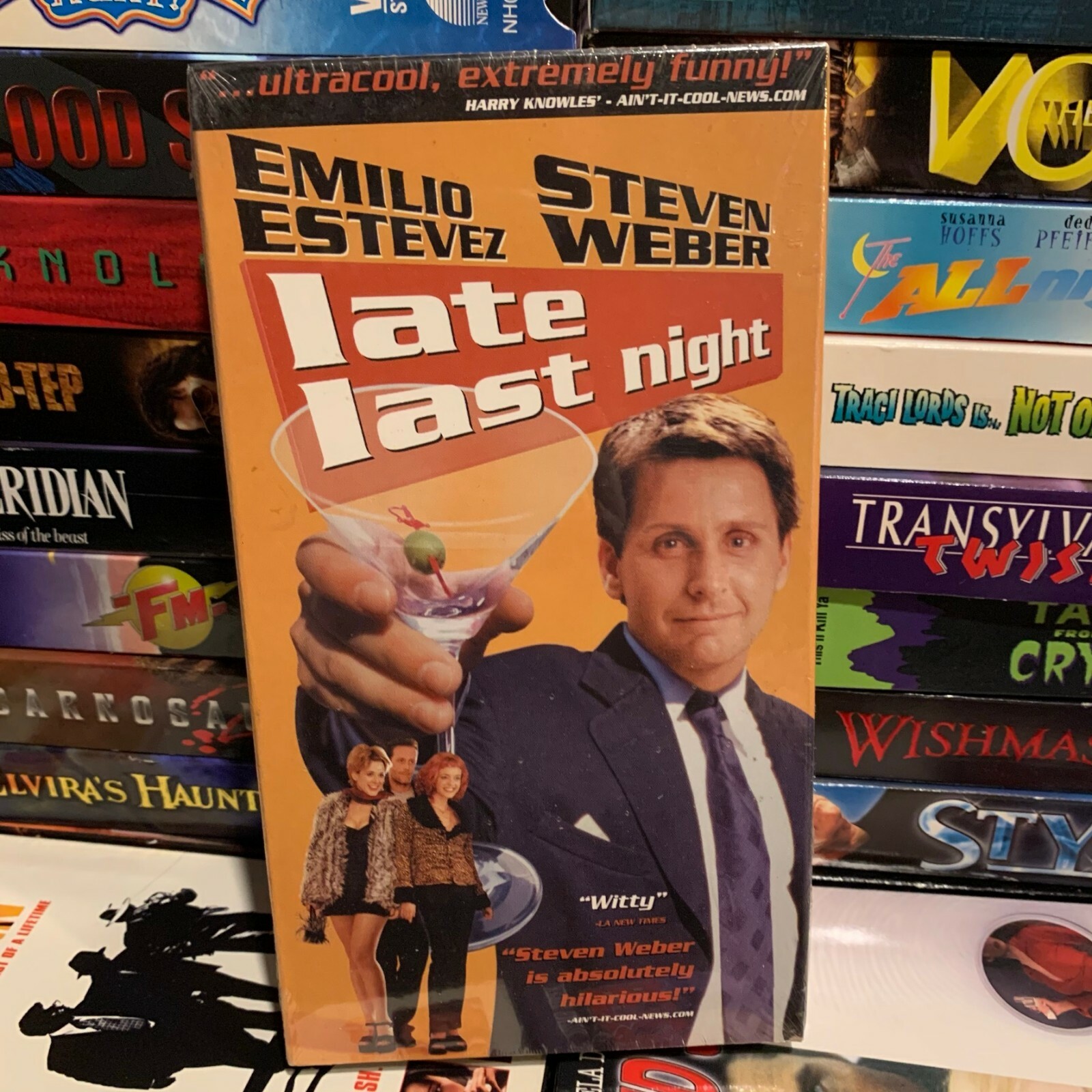 Late Last Night VHS 1999 Emilio Esteves Steven John Carroll Lynch HTF TV Comedy