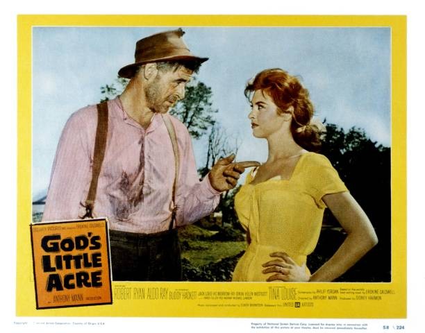 God’s Little Acre Lobby Card Robert Ryan Tina Louise 1958 Old Movie Photo