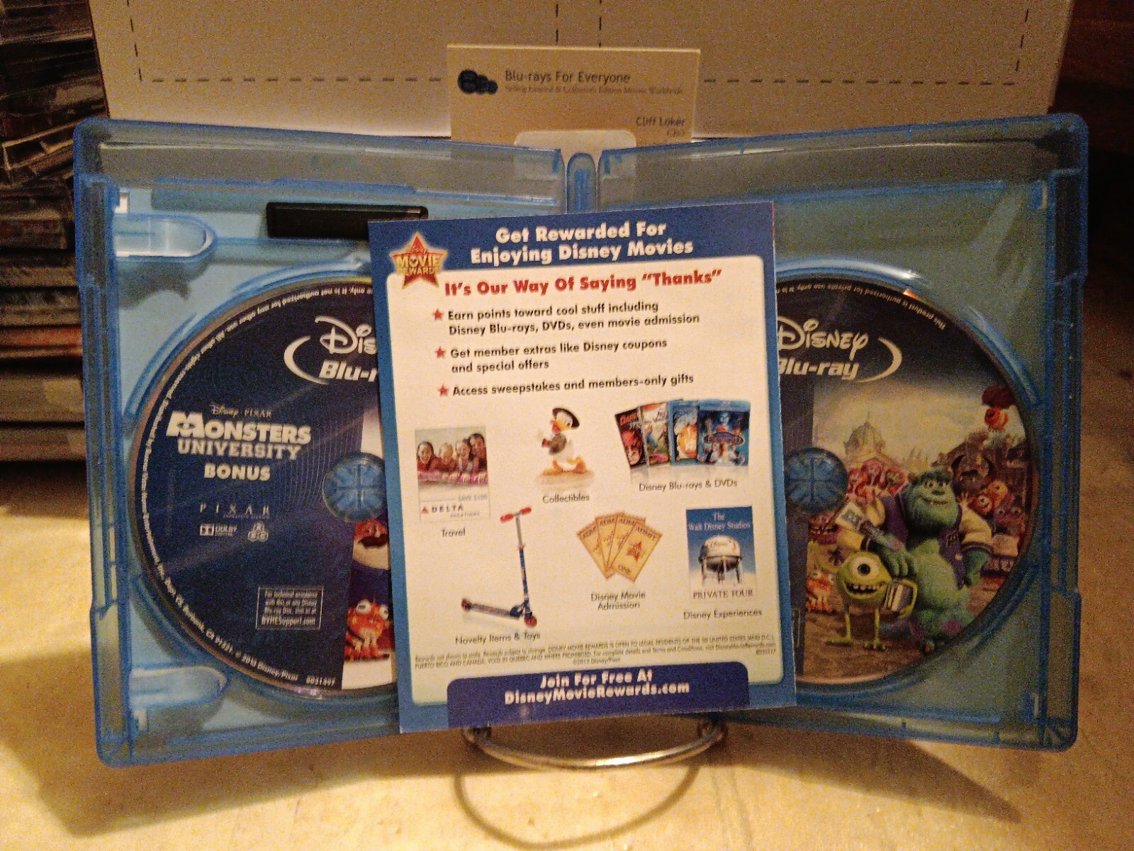 (Used) Monsters University Blu-ray / No DVD (2013) – 2-Disc Set – Ships Next Day