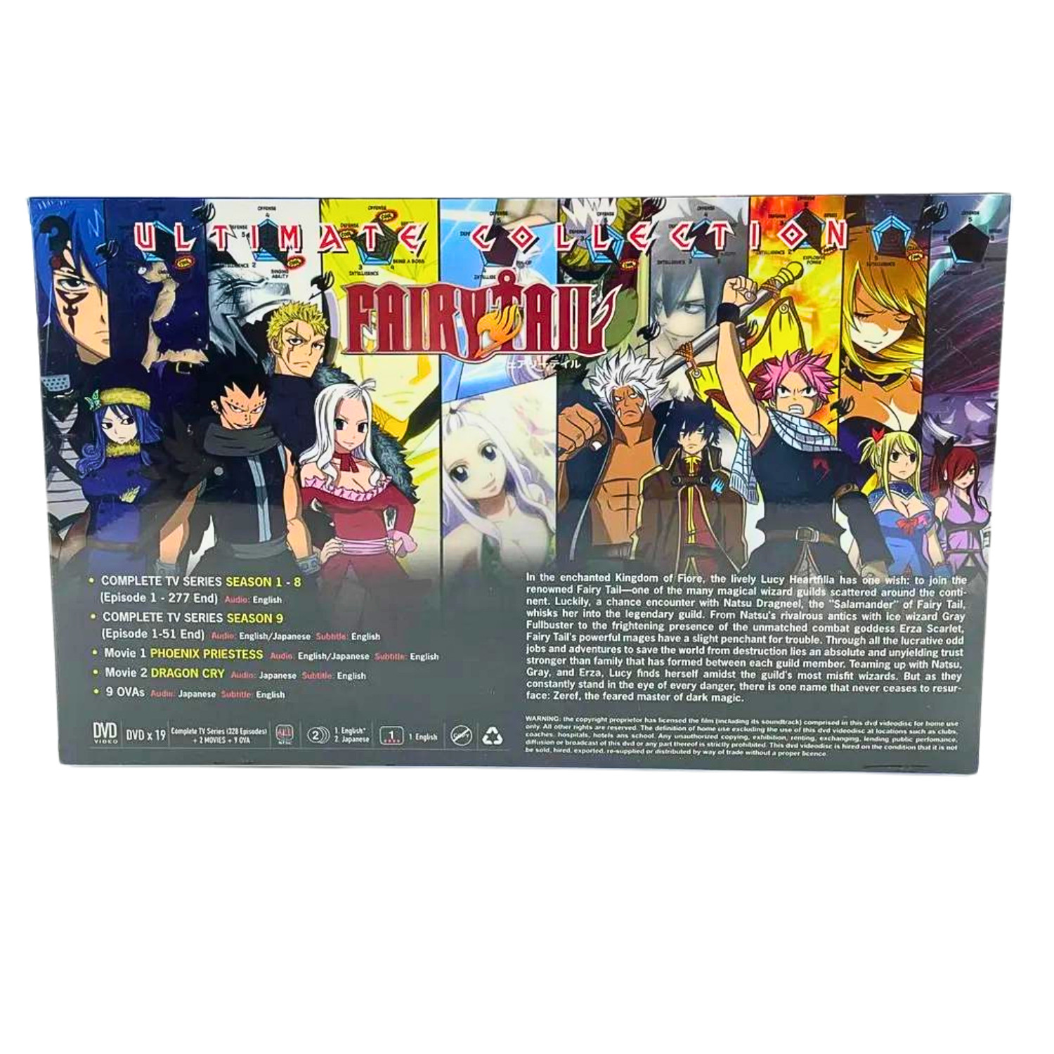 Fairy Tail Ultimate Collection Anime DVD Season 1-9 Vol. 1-328 + 2 Movie + 9 OVA