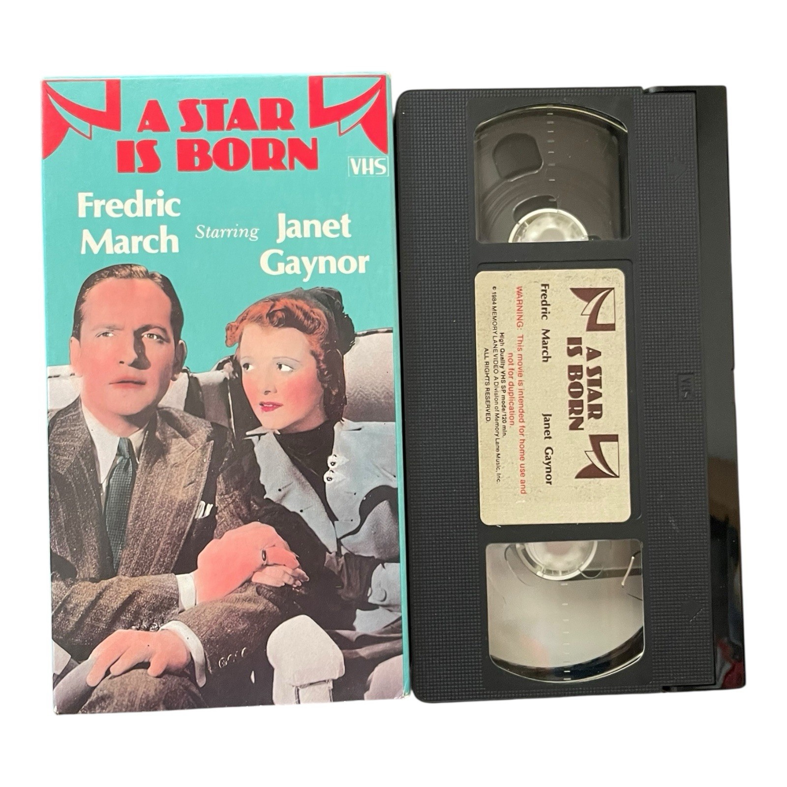 A Star Is Born (VHS, 1937) Janet Gaynor, Fredric March