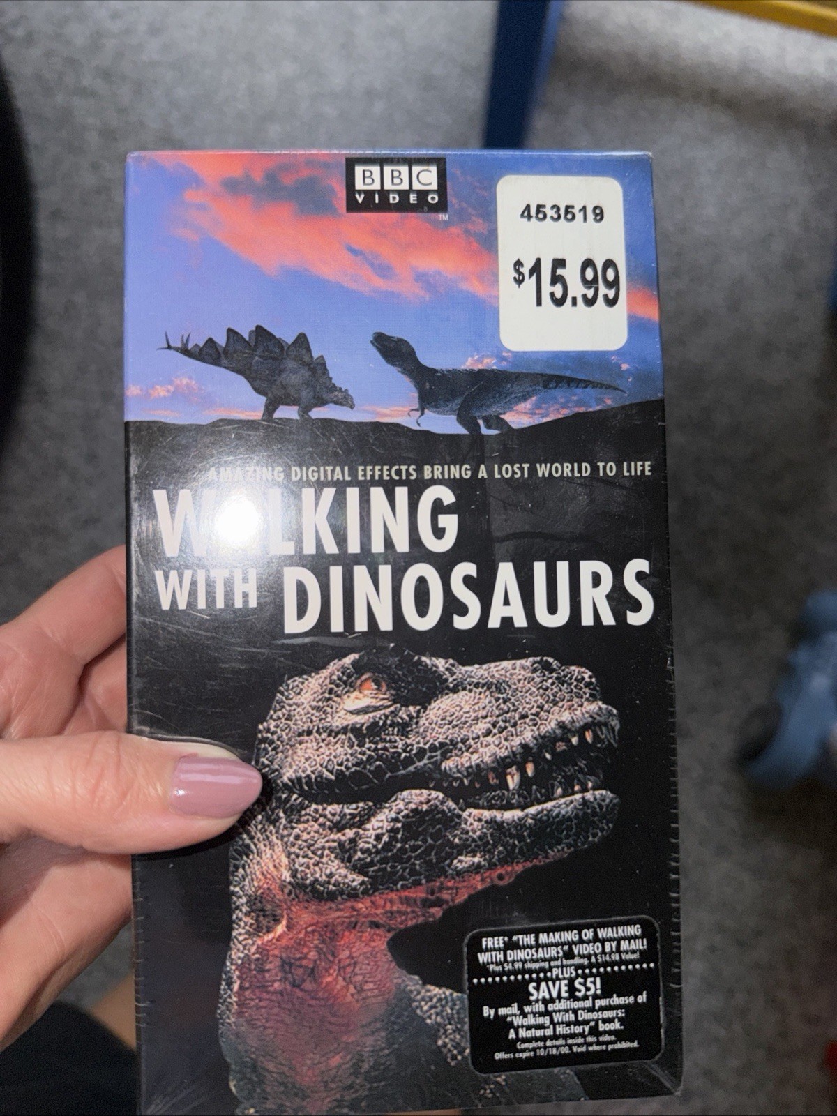 BBC Video Walking with Dinosaurs VHS Documentary Natural World 1999 sealed new