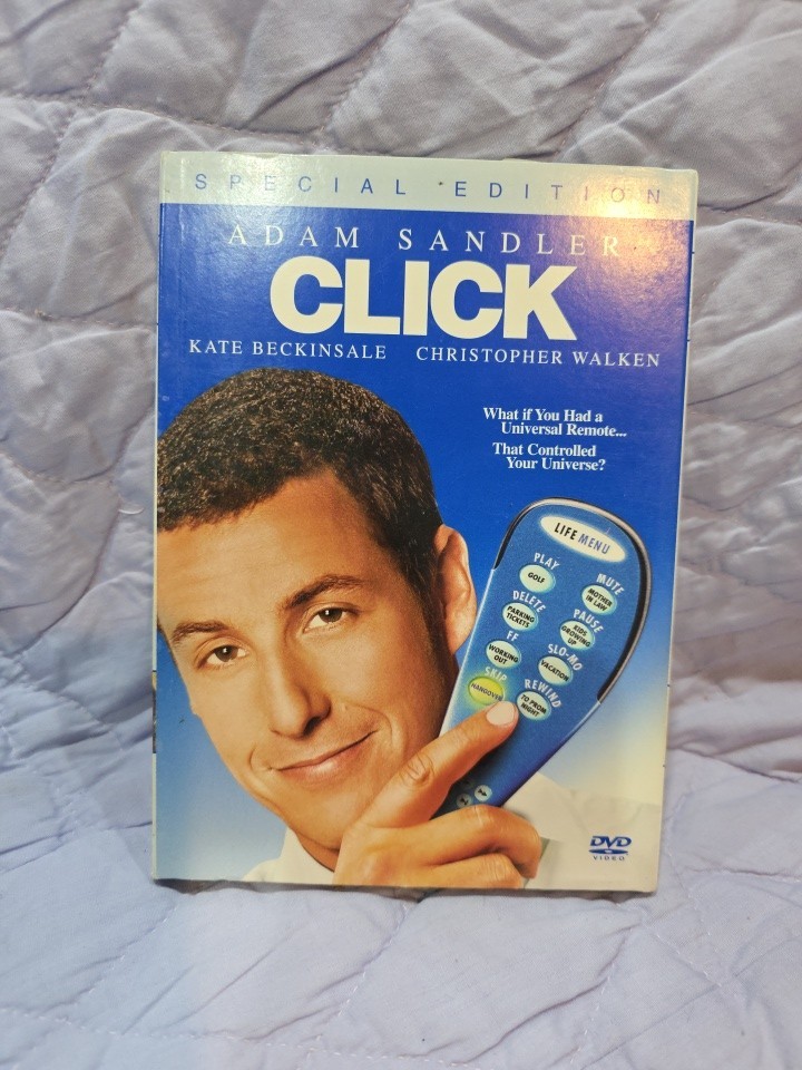 Click (DVD, 2006, Special & Widescreen Editions) “A Universal Remote!” Slip Cove