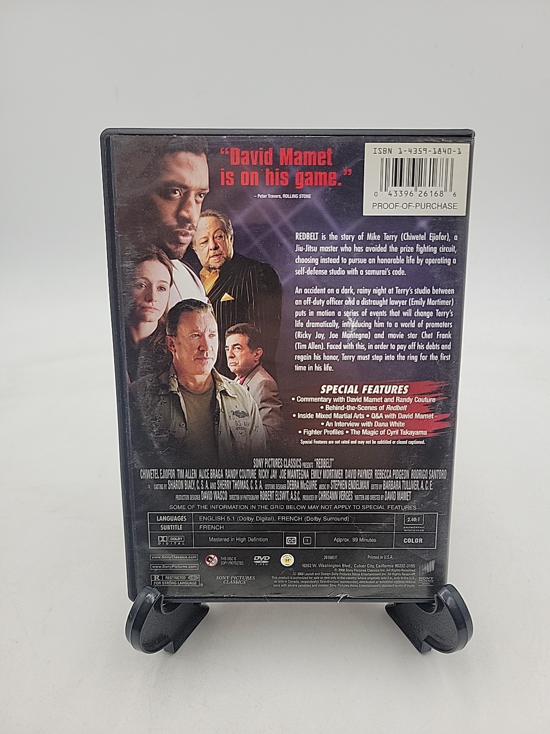 Redbelt DVD martial arts movie red belt Chiwetel Ejiofor Tim Allen David Mamet!
