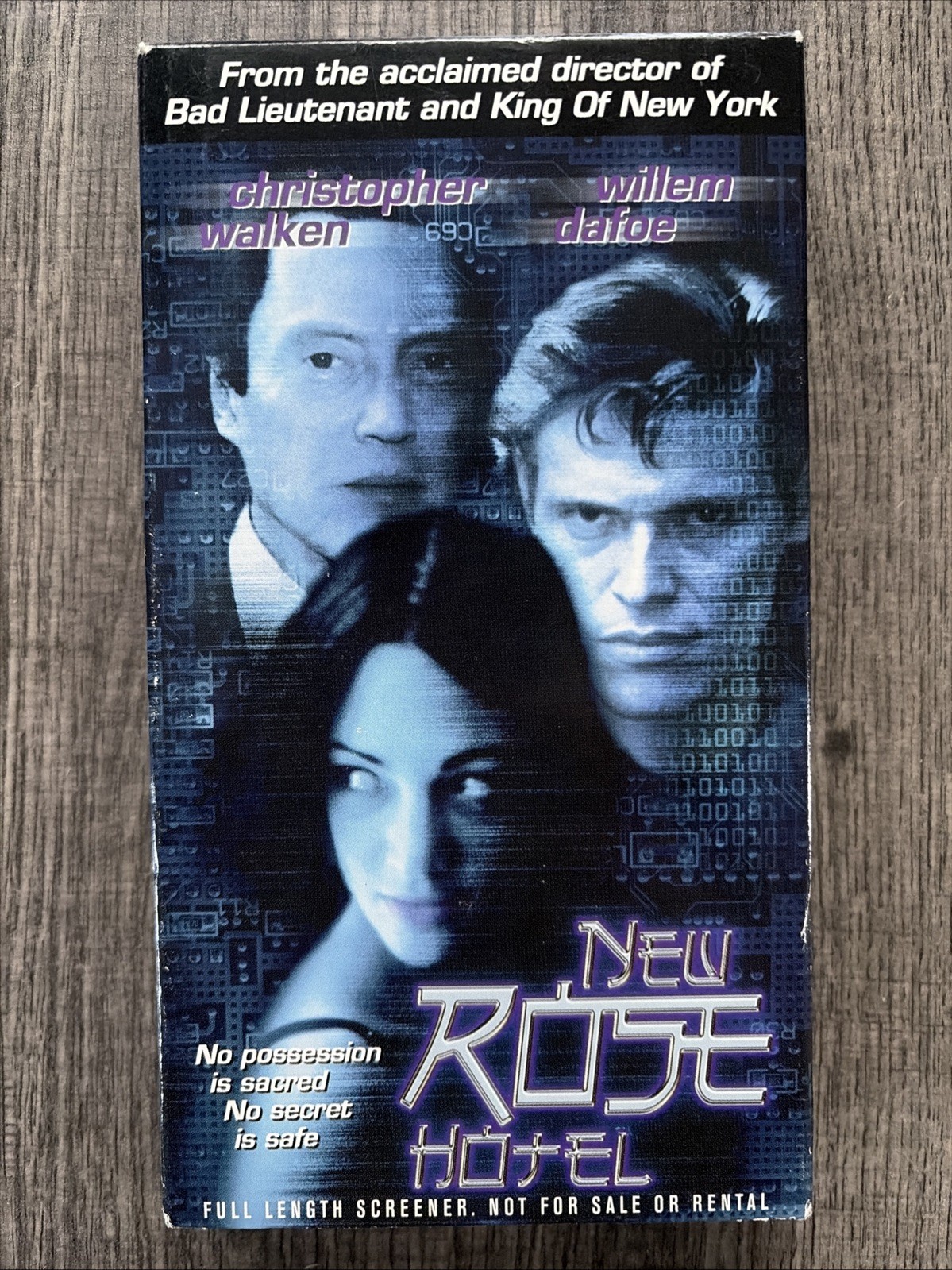 New Rose Hotel (VHS, 1999) Christopher Walken, Willem Dafoe, Asia Argento