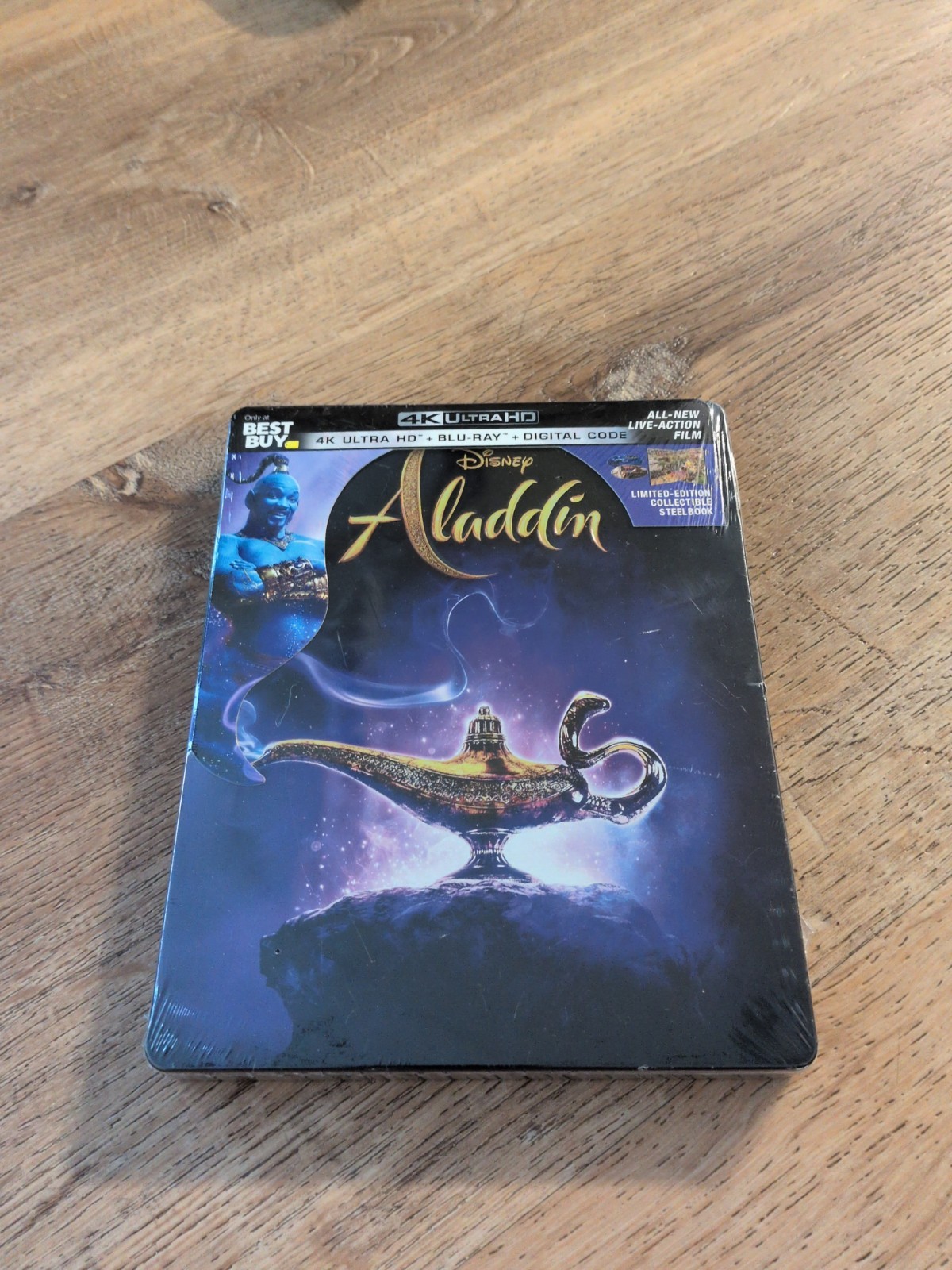 Disney ALADDIN Live Action 4K UHD + Blu-Ray Best Buy Limited STEELBOOK