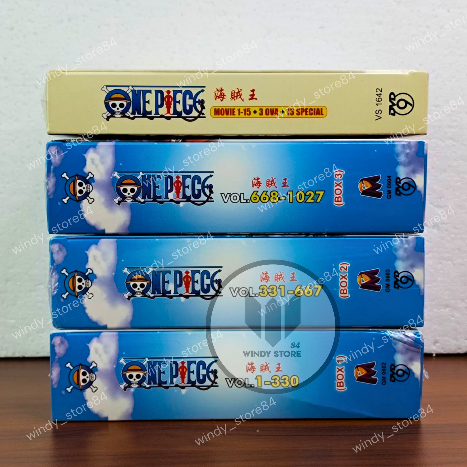 ONE PIECE Complete Anime DVD Set Vol.1–1027 + Movies 1–15 English Dub Collection