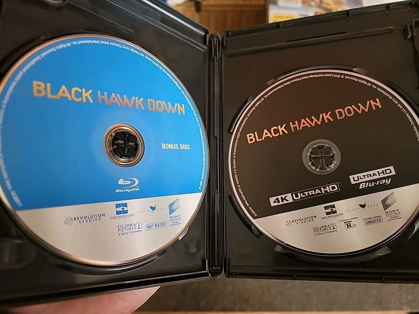 Black Hawk Down (4K Ultra HD, Blu-ray, 2001, 3-Disc Set) w/OOP Slipcover