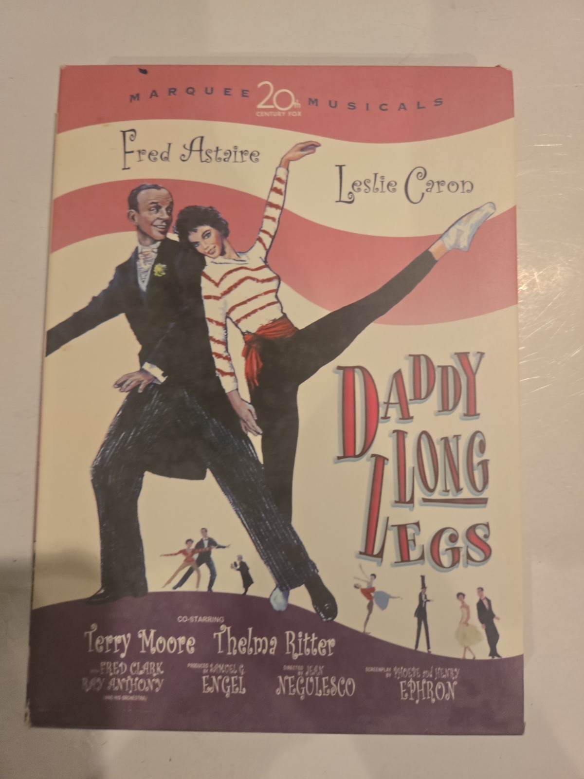 DADDY LONG LEGS (DVD, 1955); FRED ASTAIRE, LESLIE CARON +slipcover & Lobby Cards