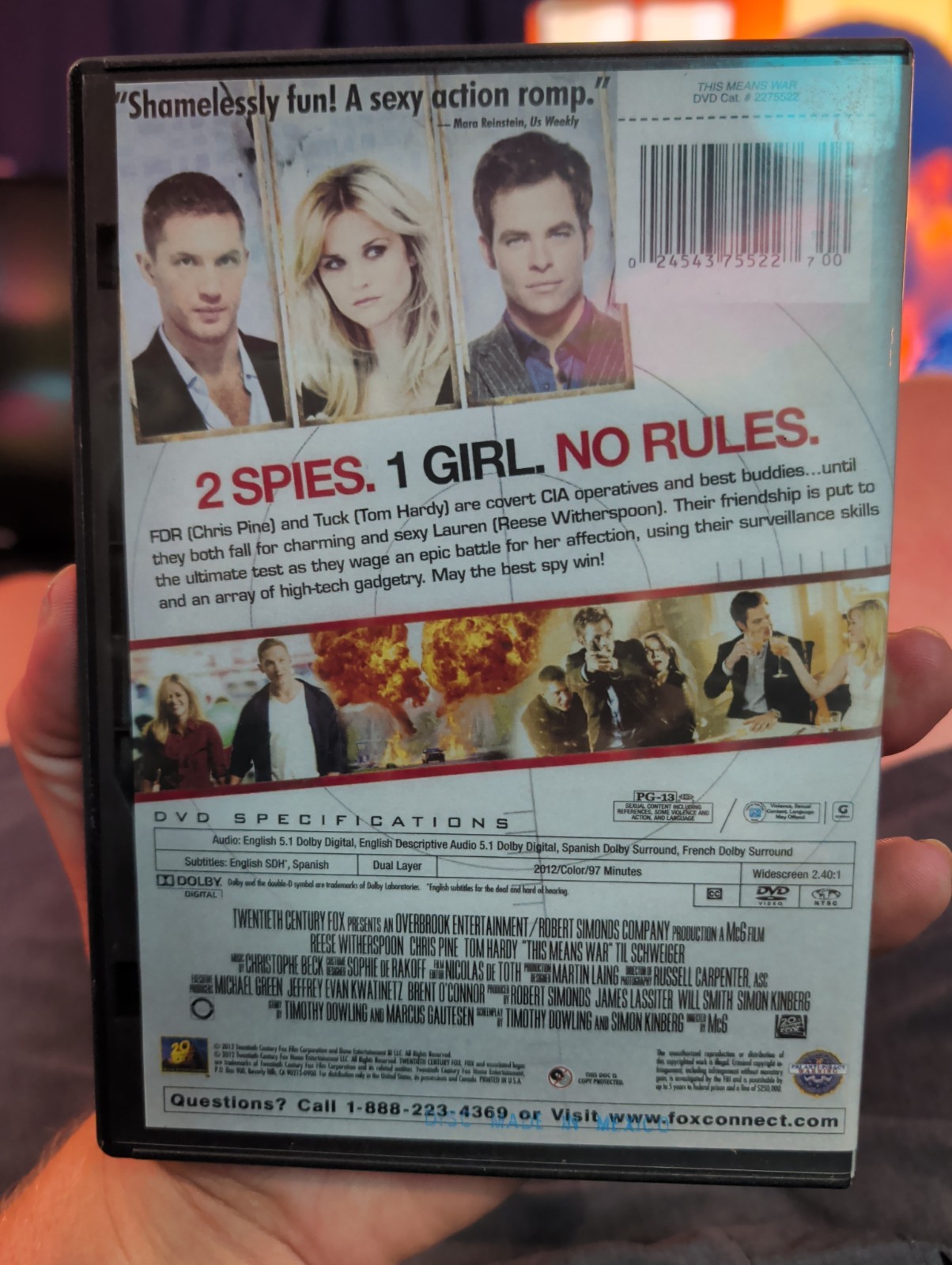 This Means War (DVD, 2012)