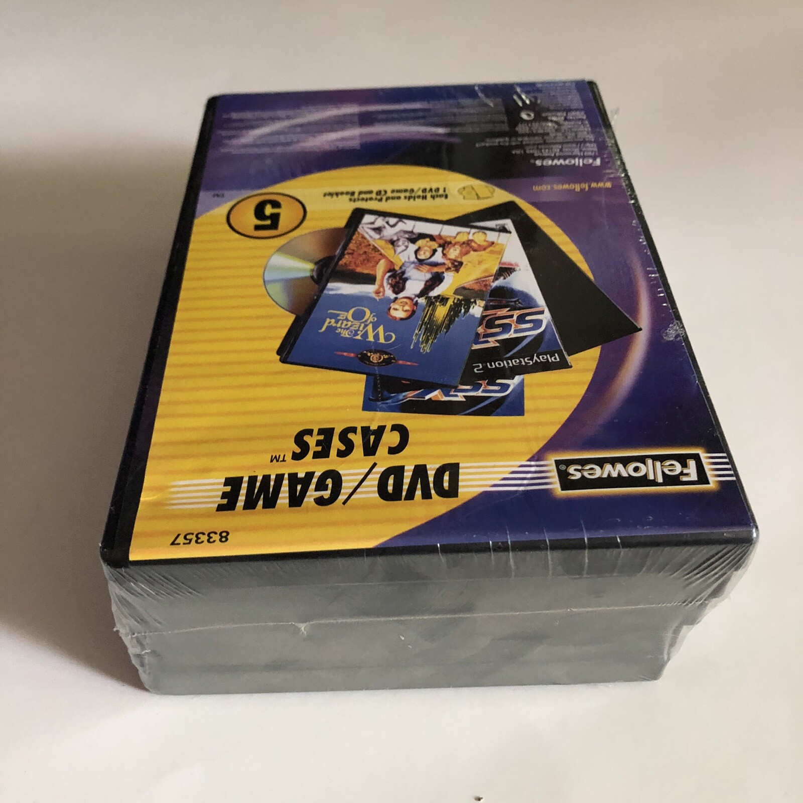 Fellowes DVD/Game Cases 5-Pack 83357
