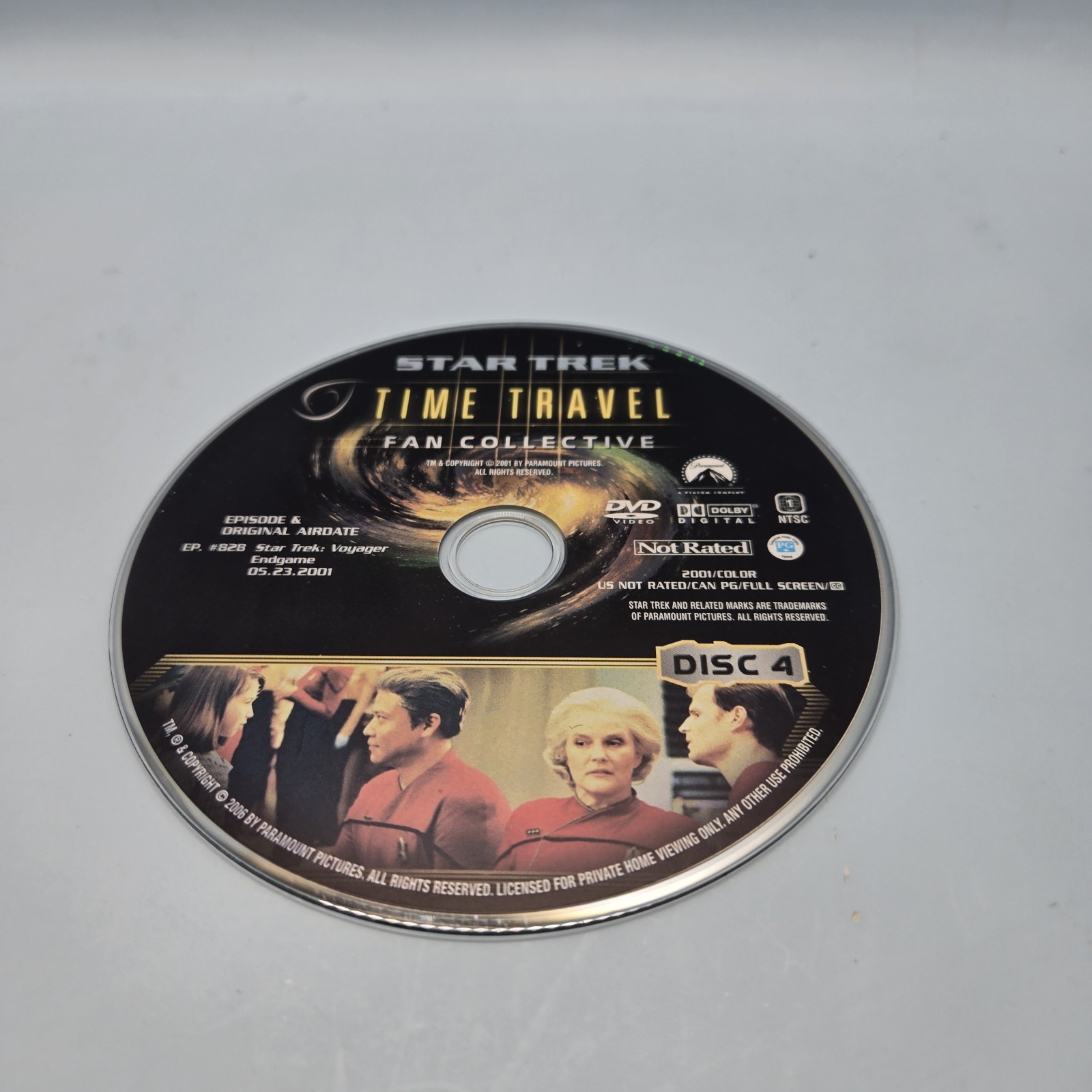 STAR TREK TIME TRAVEL • Fan Collective 4 Disc DVD Set Voyager Next Generation VG