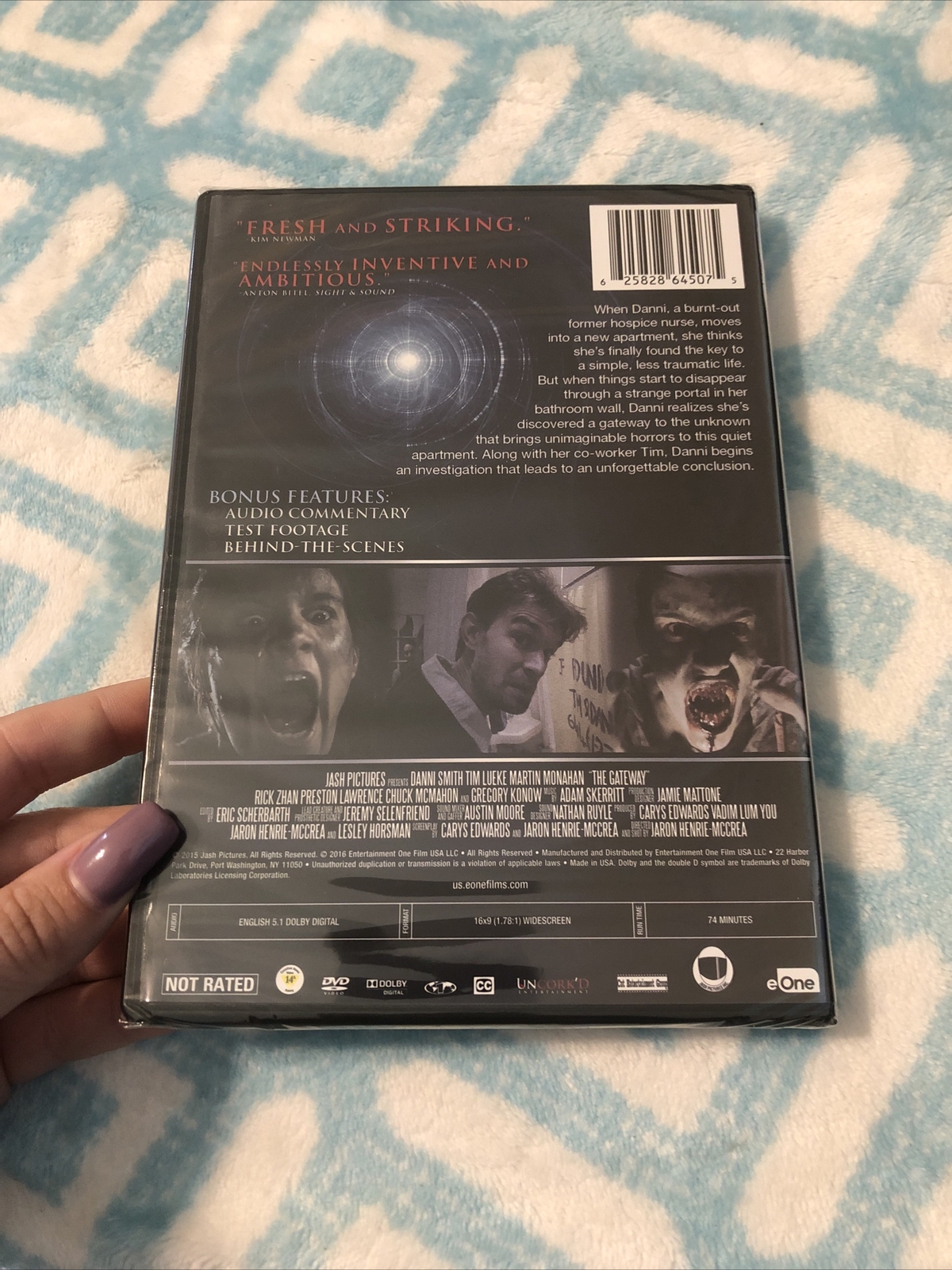 GATEWAY 2016 Supernatural Horror dvd Portal Netherworld DANNI SMITH Tim Leuke