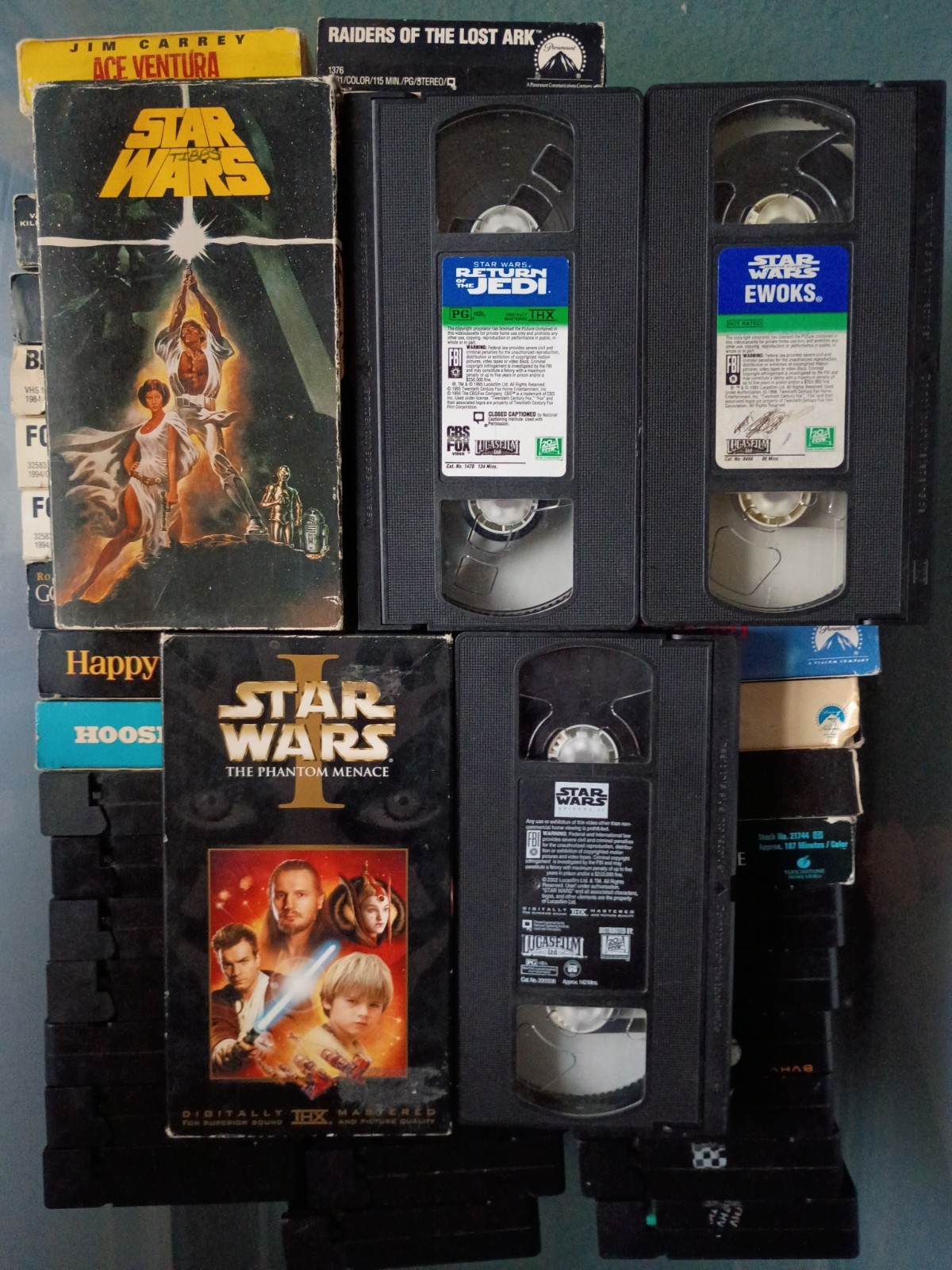 Lucasfilm Star Wars VHS Tape COLLECTION Sci-Fi Fantasy Action PG THX Mark Hamill
