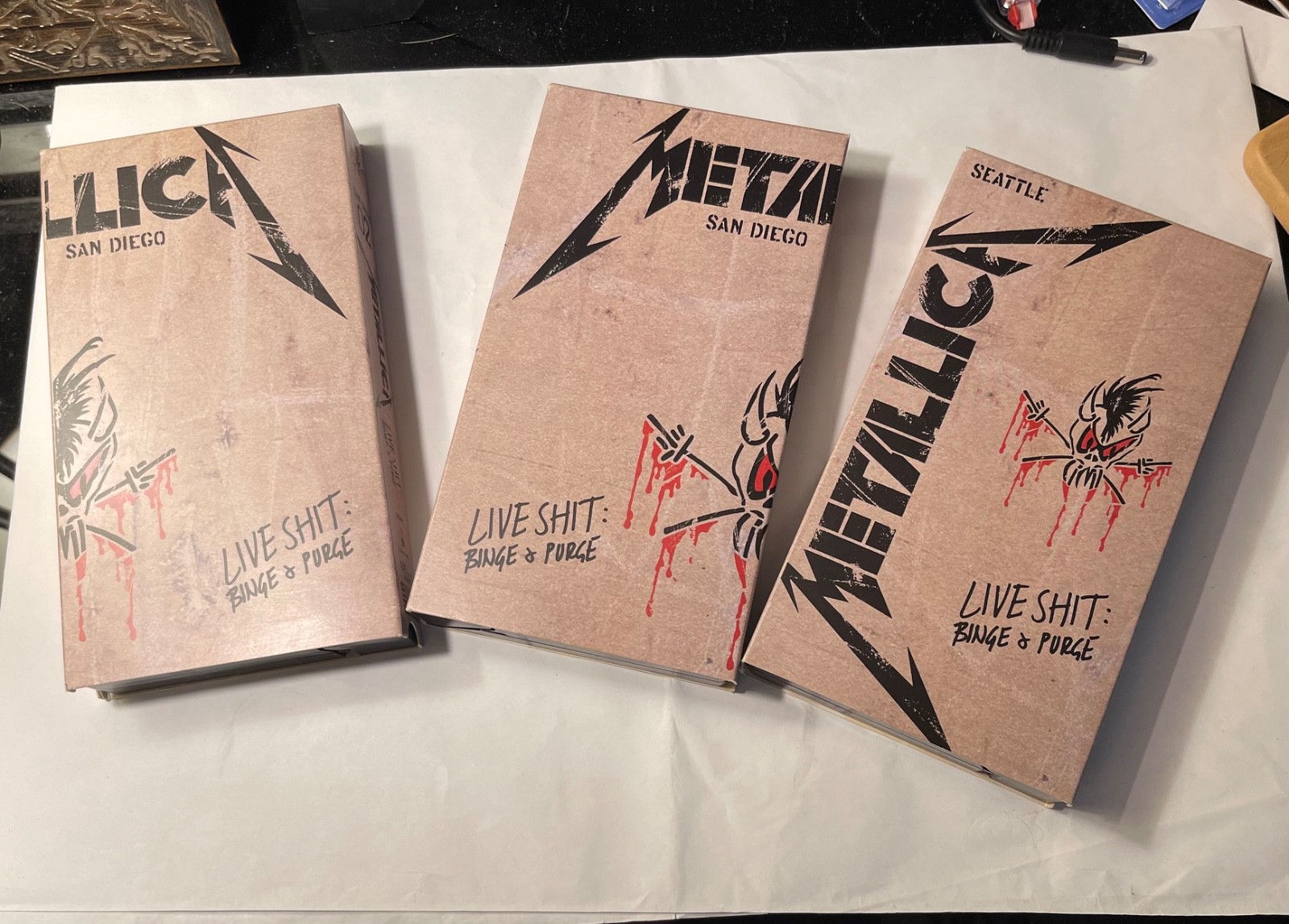 Metallica Live Shit Binge & Purge 1993 Road Case Box Set CD VHS