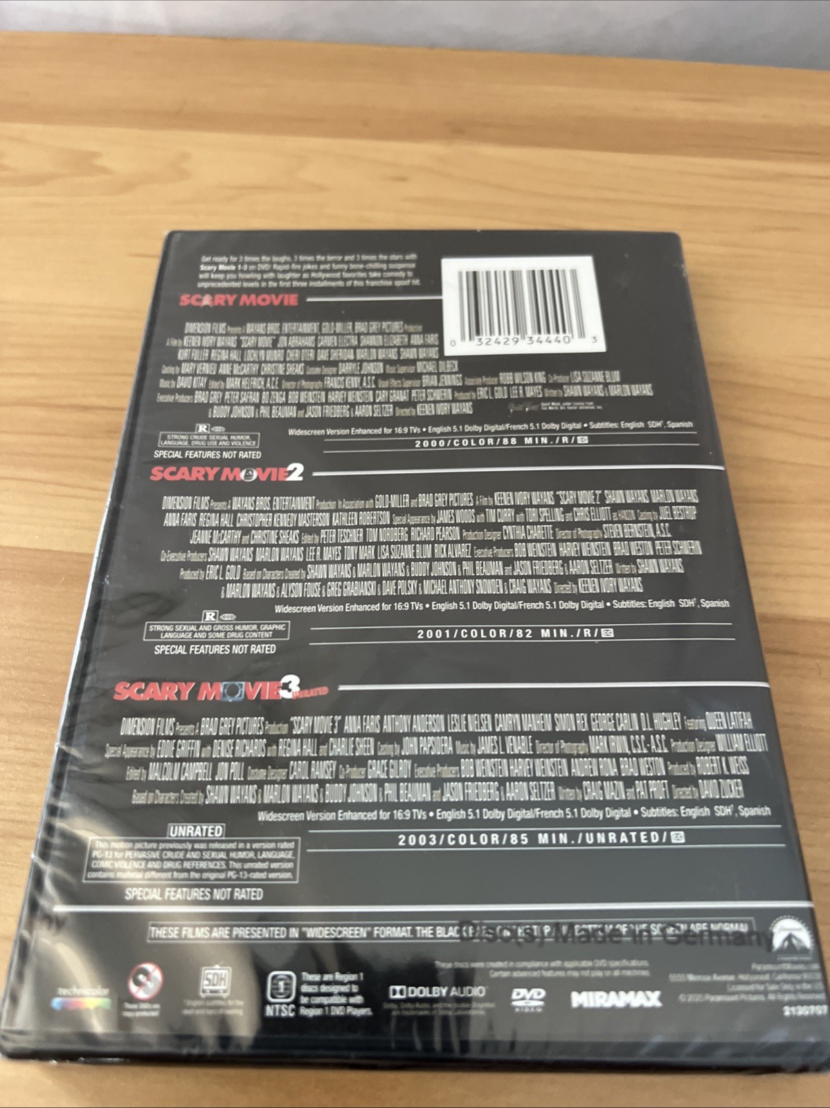 Scary Movie Triple Feature Sealed. M1