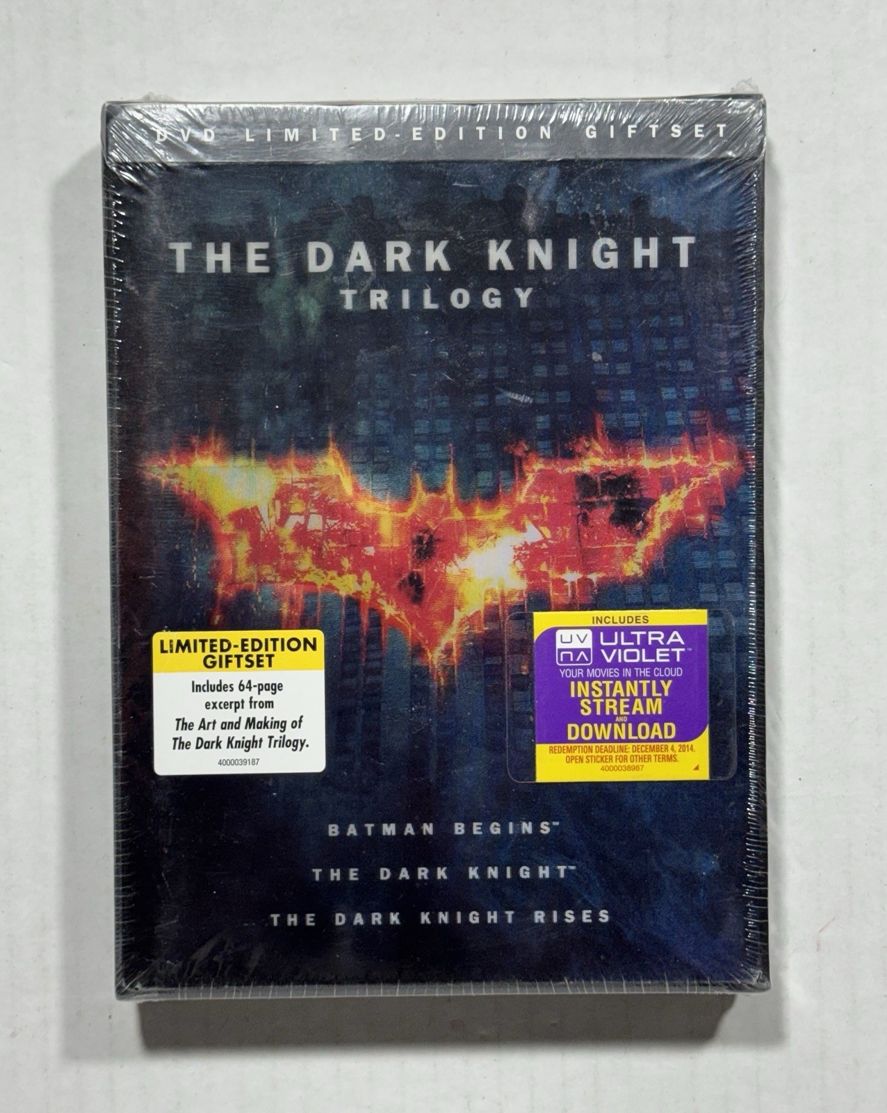 The Dark Knight Trilogy (DVD, 3-Disc Set, 2012) Limited Edition Set Sealed NEW