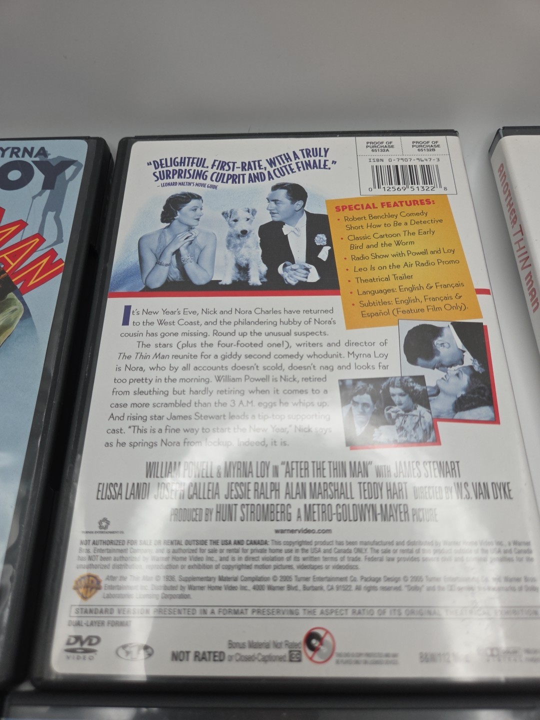 The Thin Man DVD Lot Tested Good Condition Free Shipping