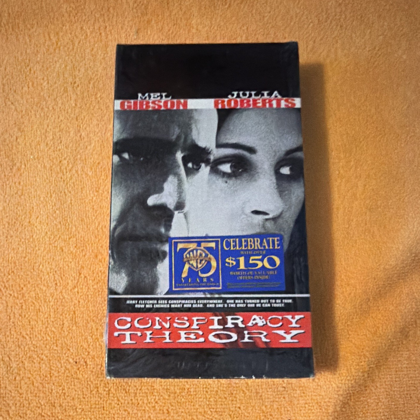 Warner Home Video Conspiracy Theory VHS (1997) R NTSC Full Screen English