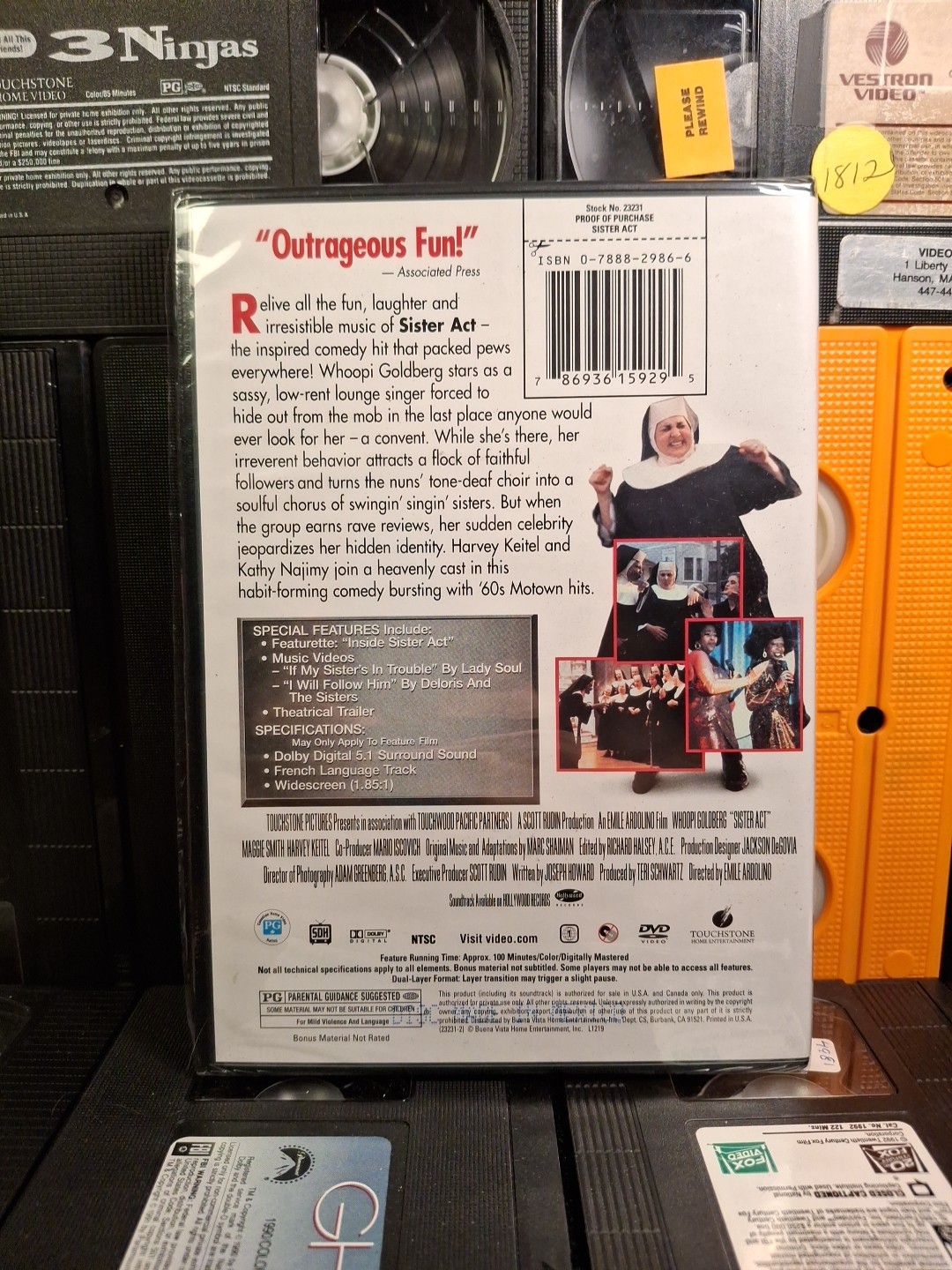 Sister Act (DVD, 1992, New)